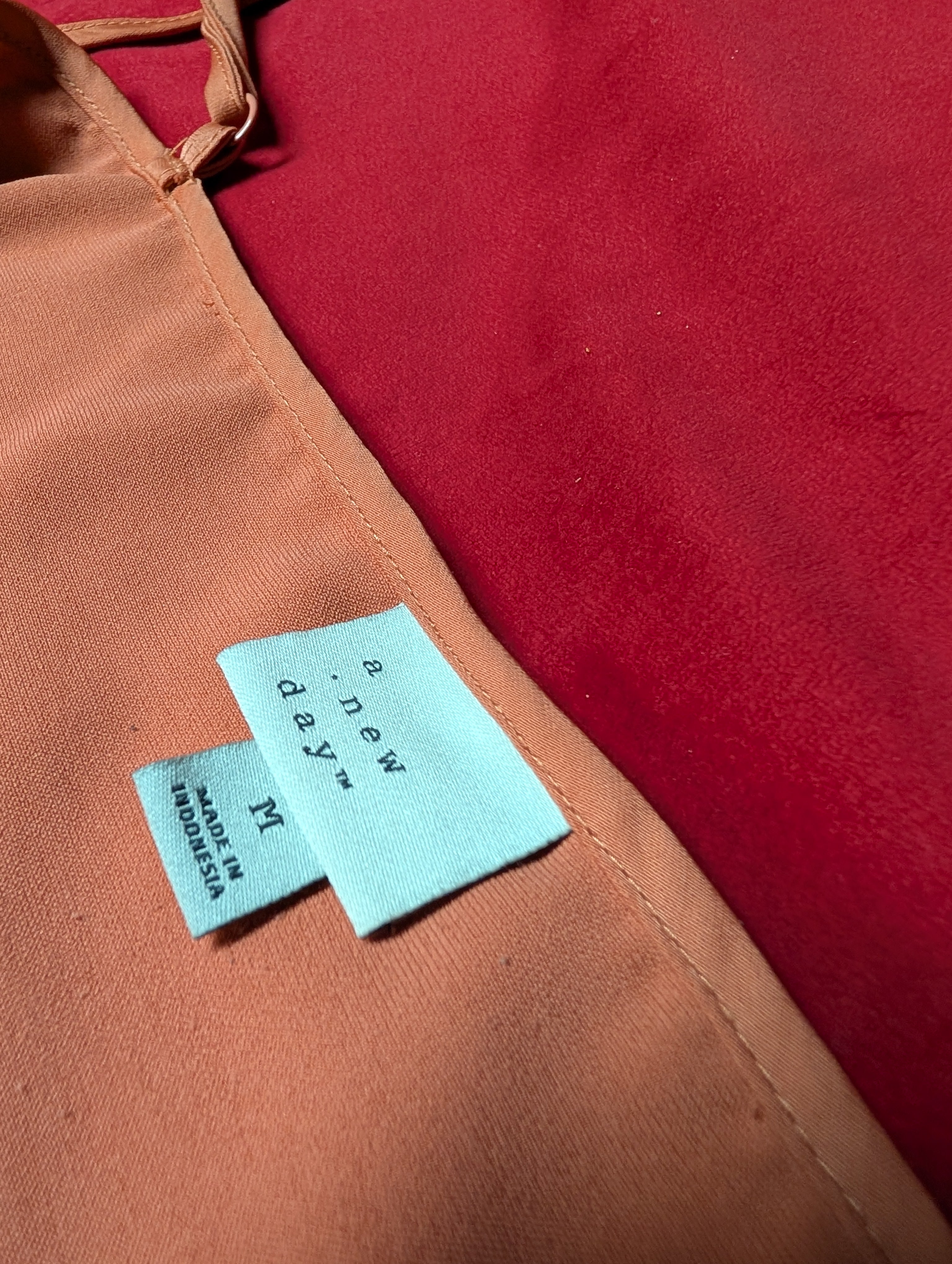 Peachy Orange Split Maxi Slip Dress in Medium