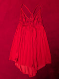 Soma Intimates Soma's Sexiest Crinkle Red Satin Lace Chemise in Large