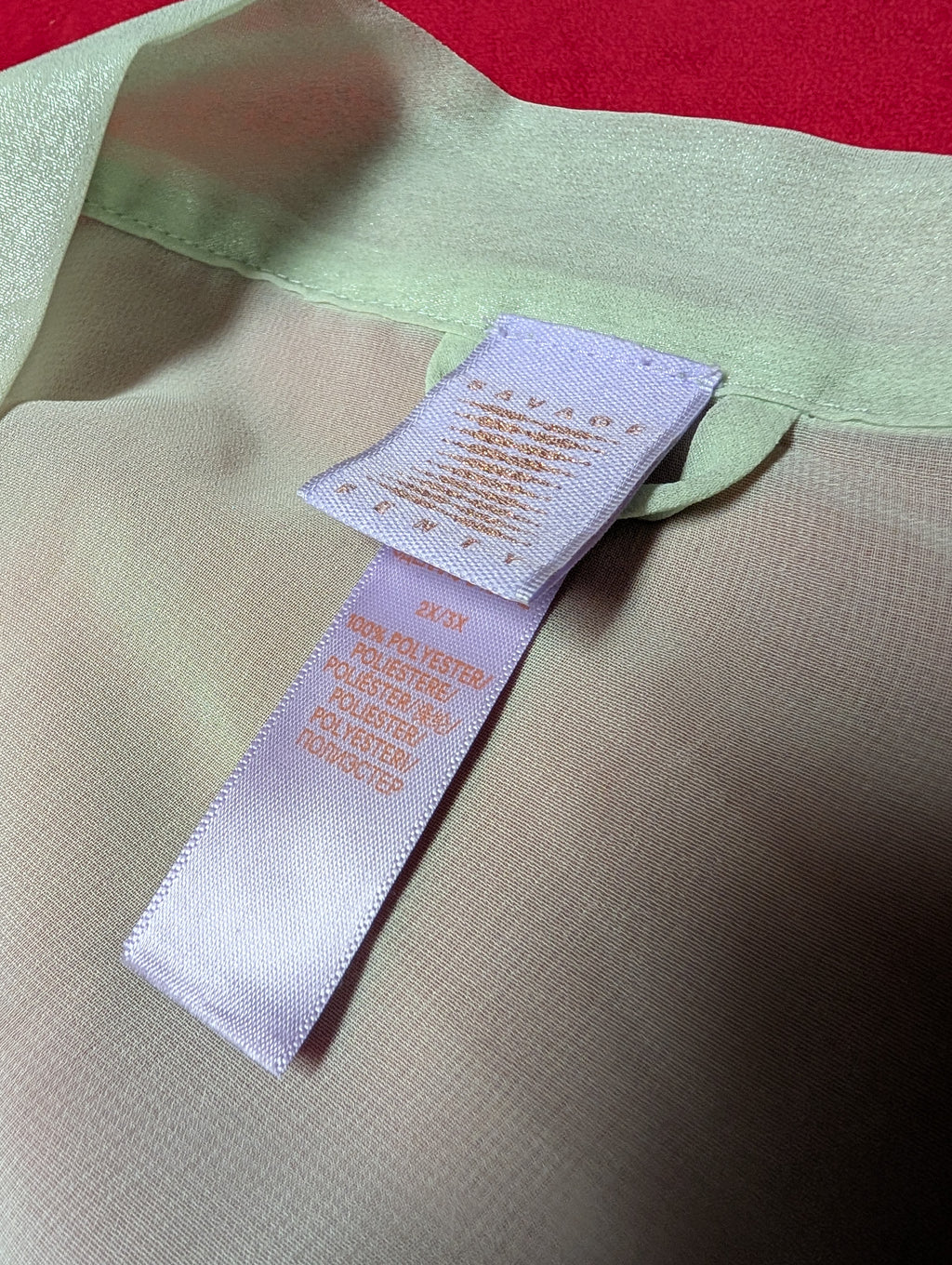 Savage X Fenty Shimmer Mint Green Long Sleeved Robe 3X