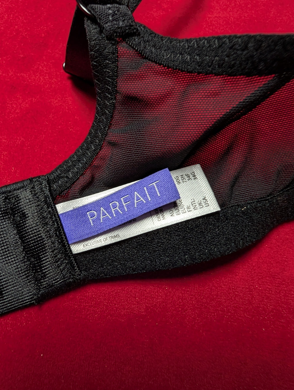 Parfait Molded Embroidered Floral Bra 34F