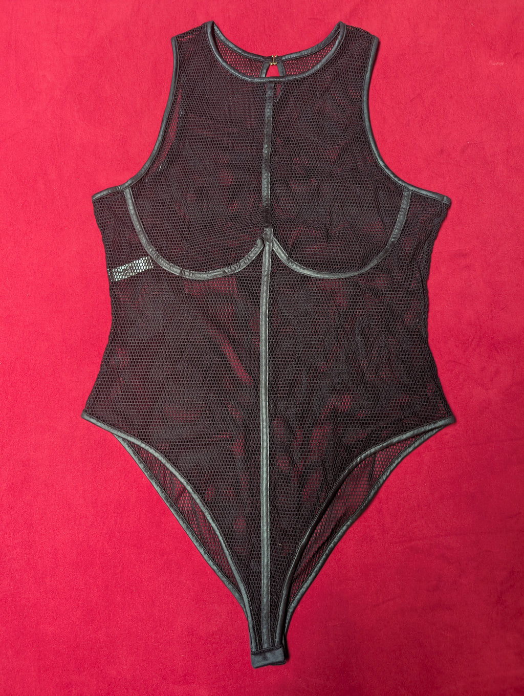 Mapale Nylon Fishnet Cyberpunk Bodysuit 2X/3X