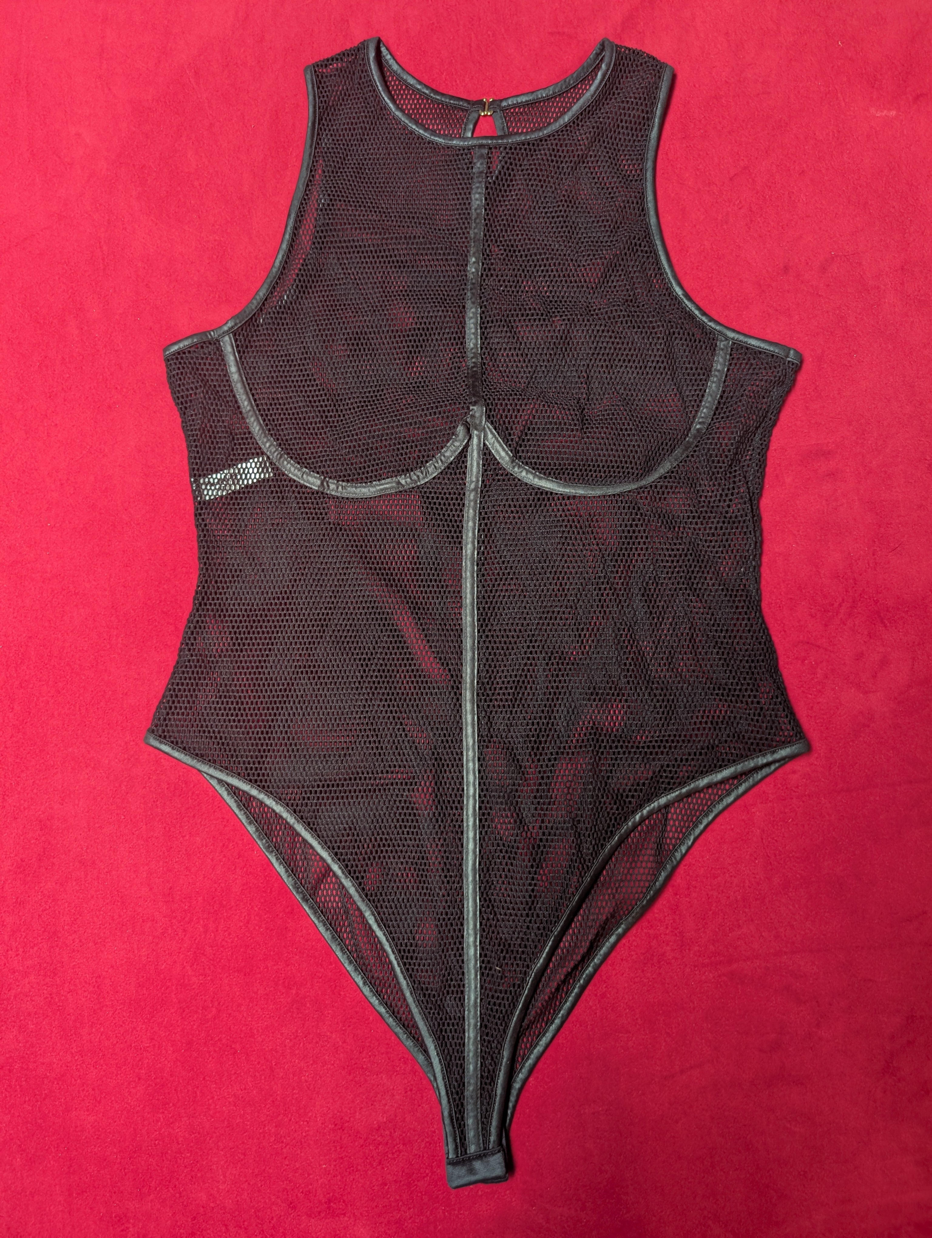 Mapale Nylon Fishnet Cyberpunk Bodysuit 2X/3X