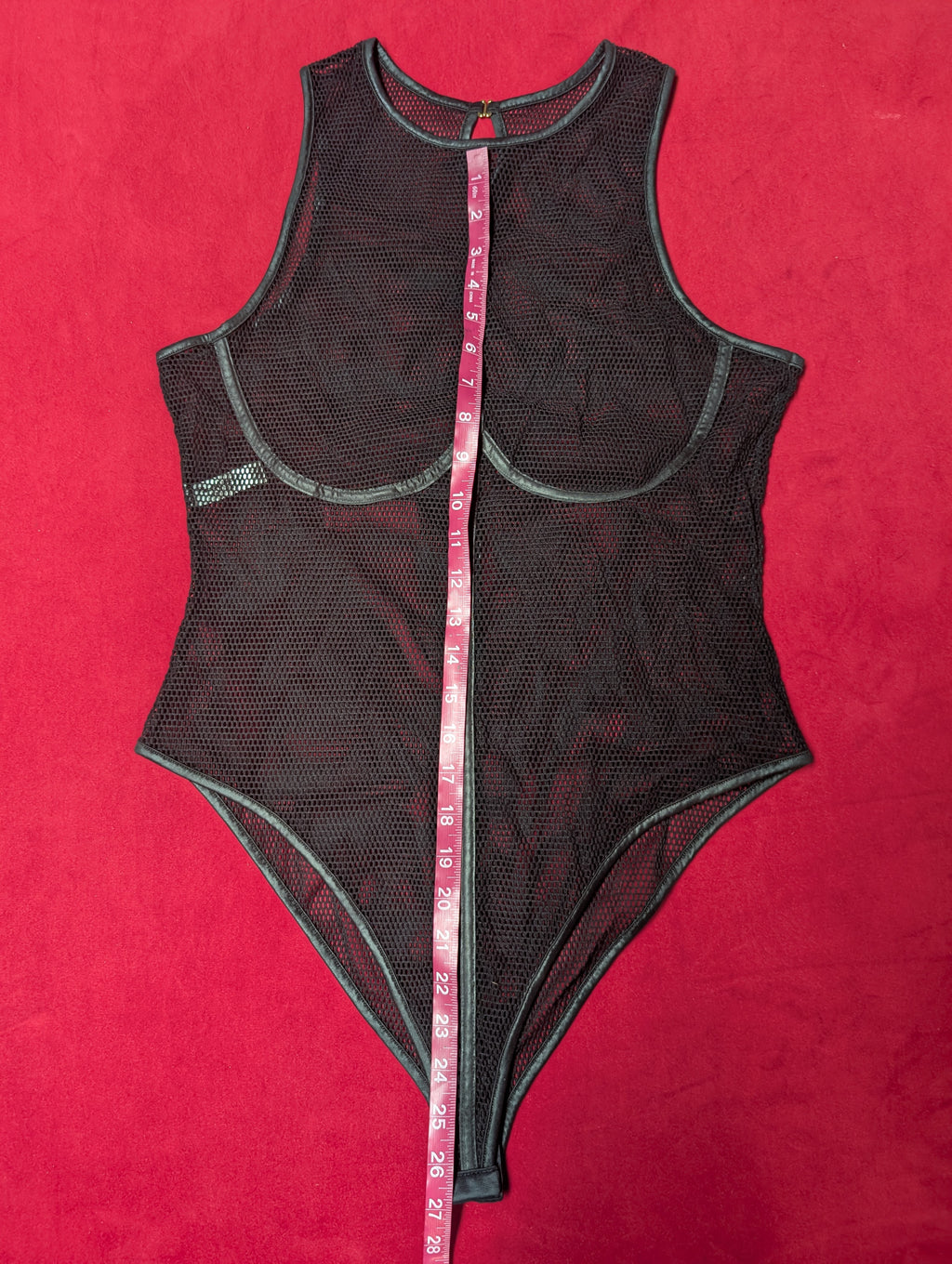 Mapale Nylon Fishnet Cyberpunk Bodysuit 2X/3X