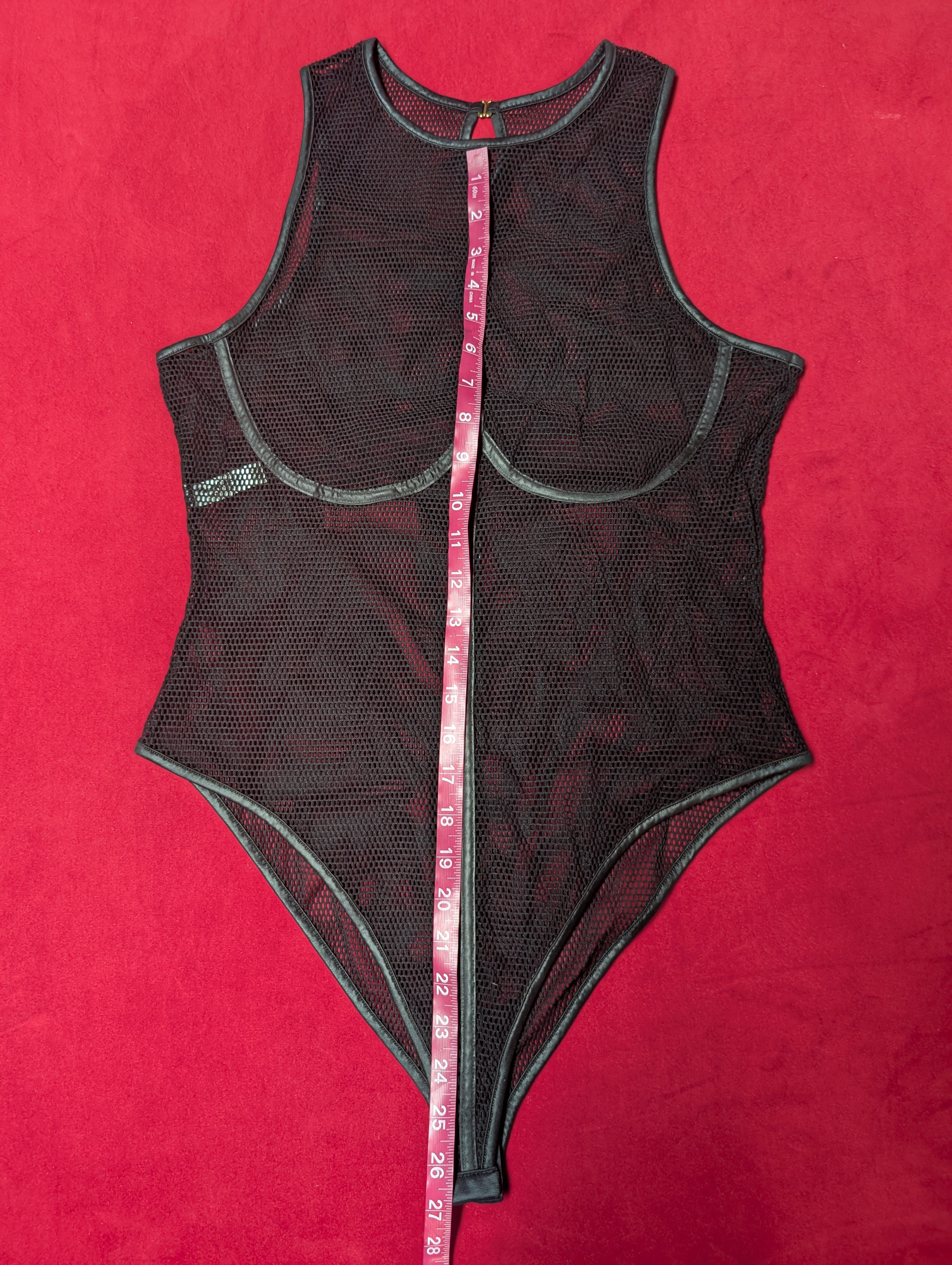 Mapale Nylon Fishnet Cyberpunk Bodysuit 2X/3X