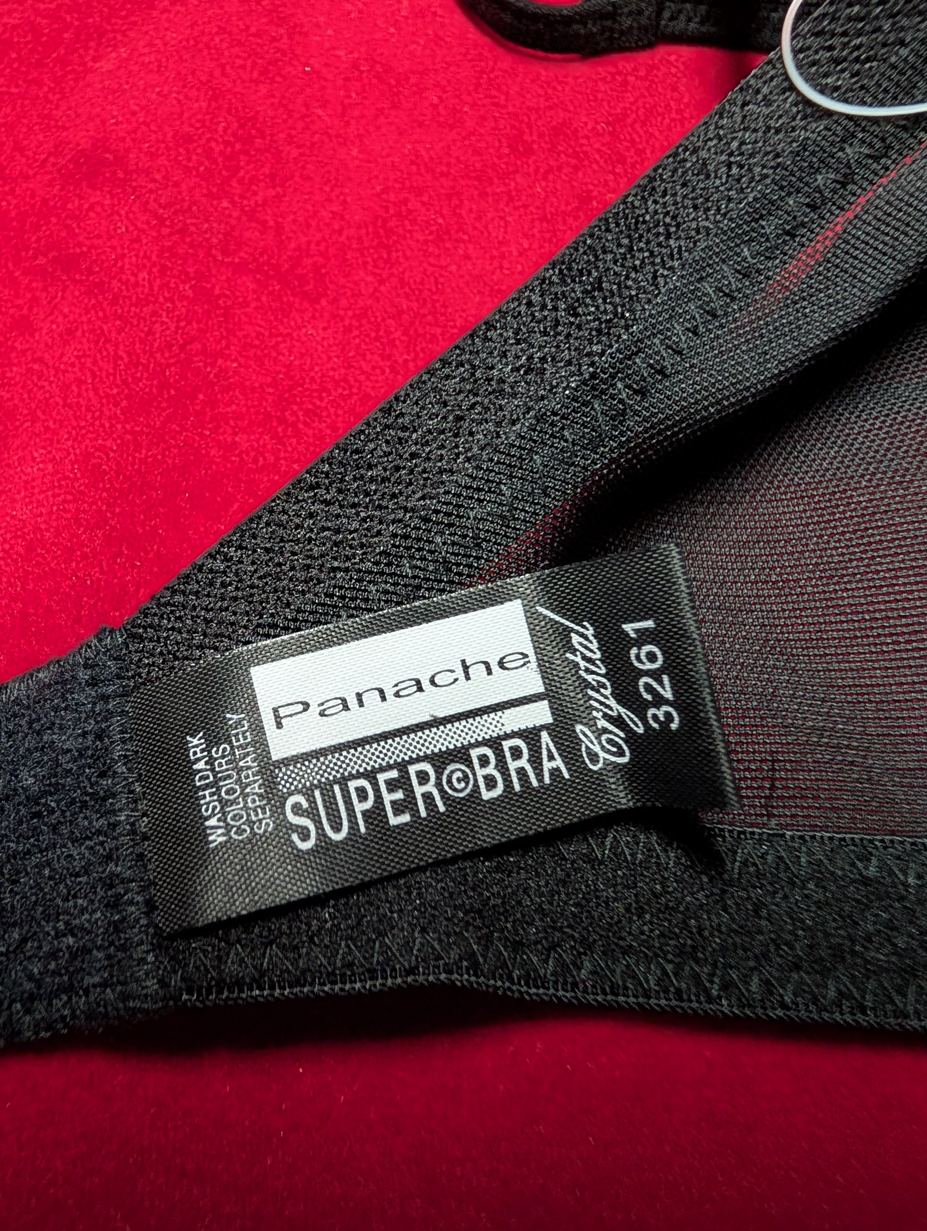 Panache Superbra Crystal Embellished Lace Bra and Panty Set UK 36G