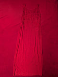 Vintage Embroidered Red Maxi Slip Dress in size 12