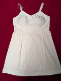 Vintage Cream Slip Dress Camisole 38 Medium