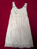 Vintage Wrap Across Lace Lined Slip Dress XS