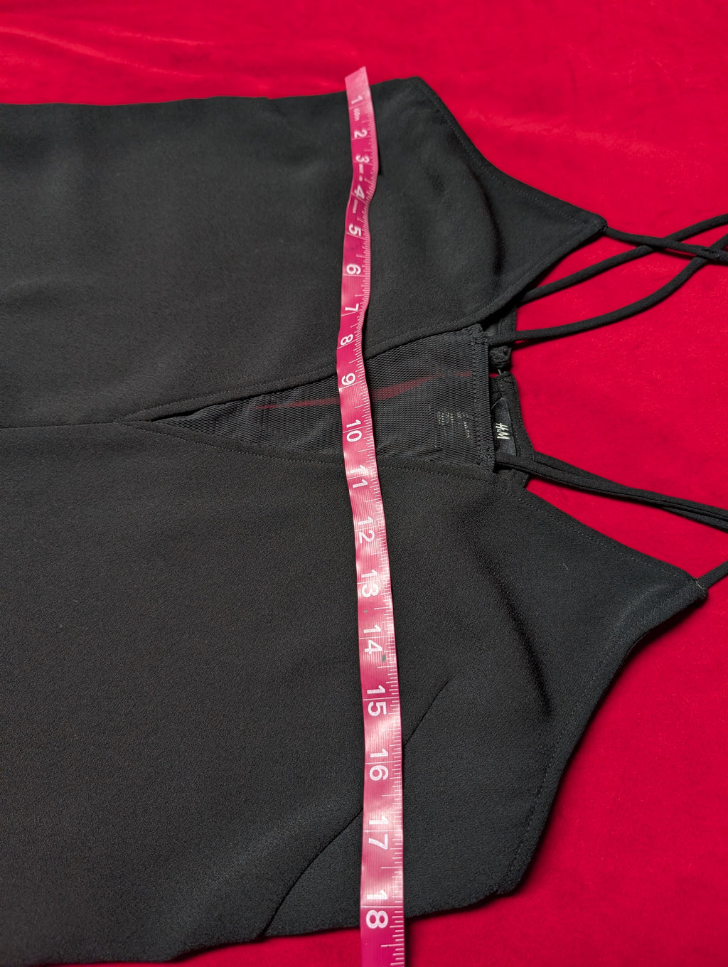 H&M Mesh Cutout Cross Strap Chemise Slip size 6