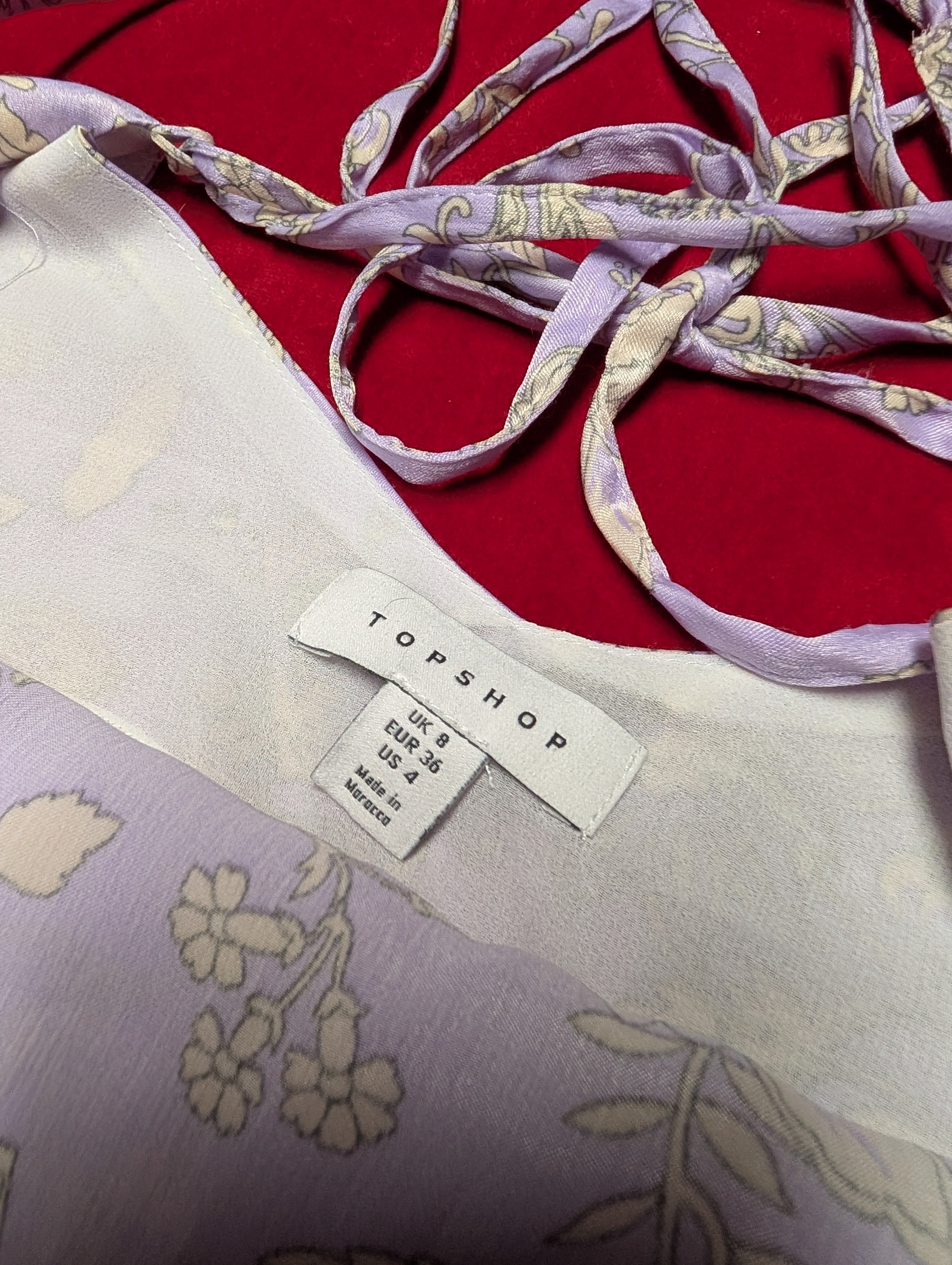 TopShop Lavender Strappy Maxi Slip Dress in size 4 Small