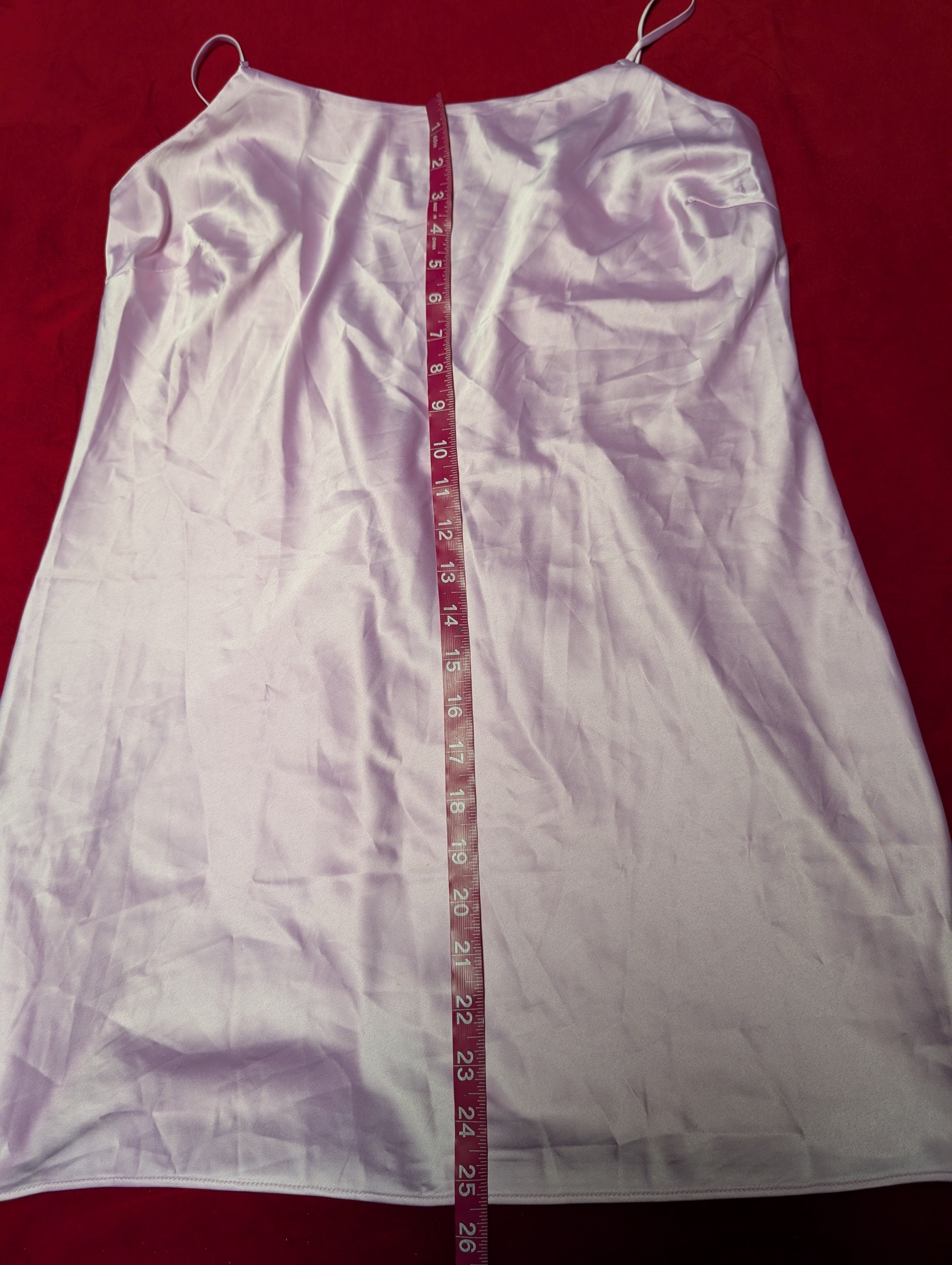 Parade Powder Pink Satin Mini Slip Dress size Small