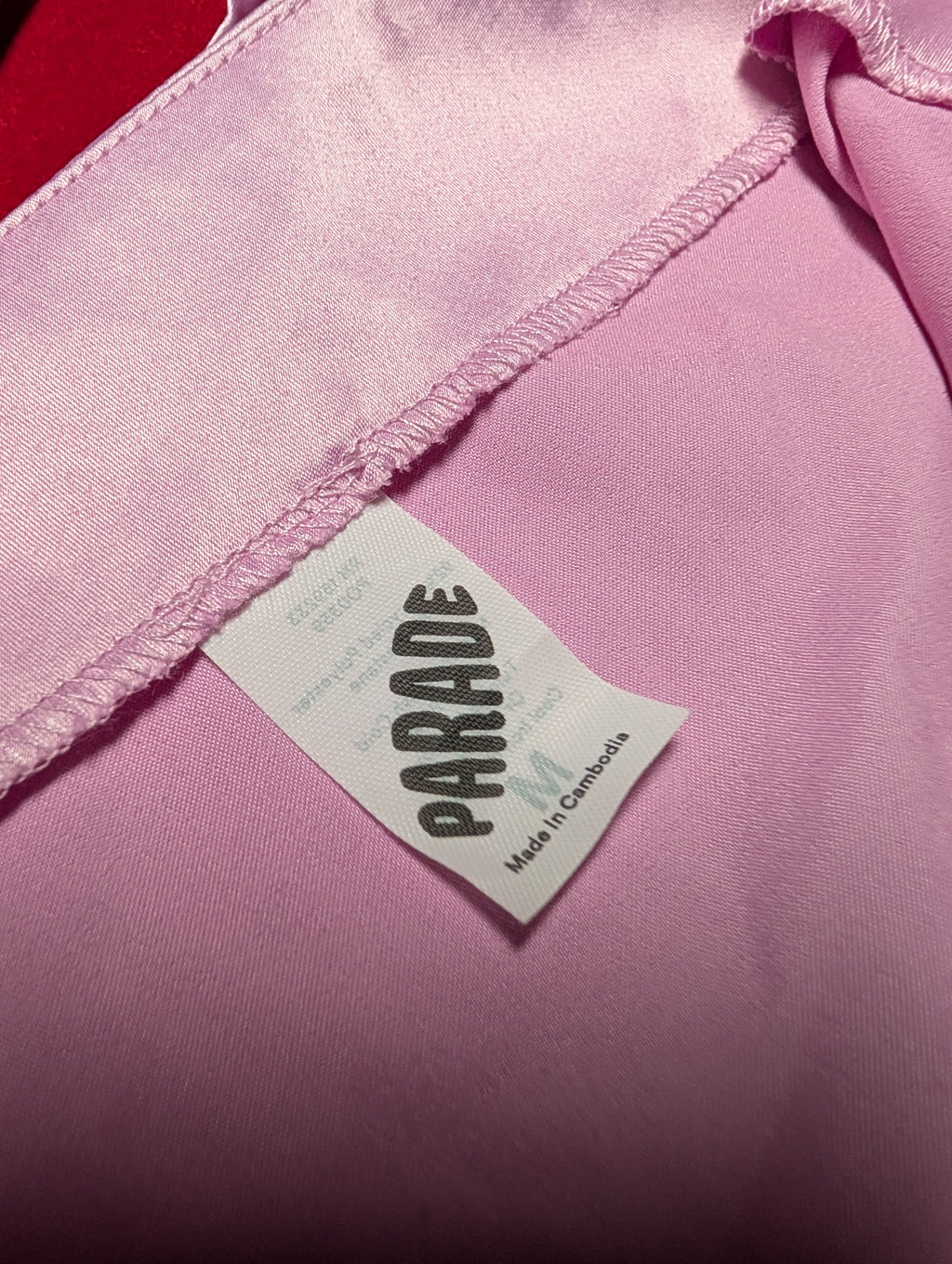 Parade Powder Pink Satin Mini Slip Dress size Small
