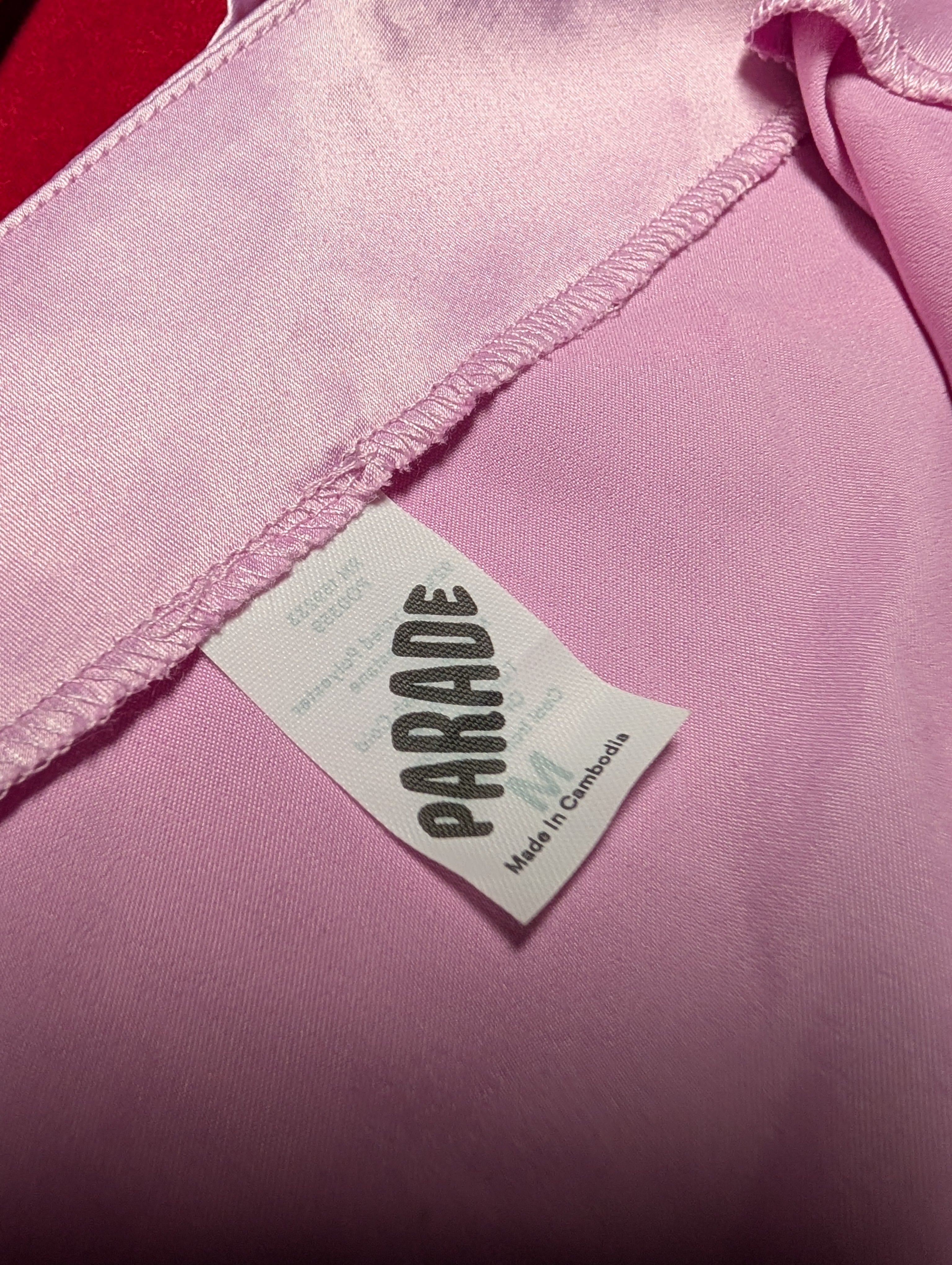 Parade Powder Pink Satin Mini Slip Dress size Small