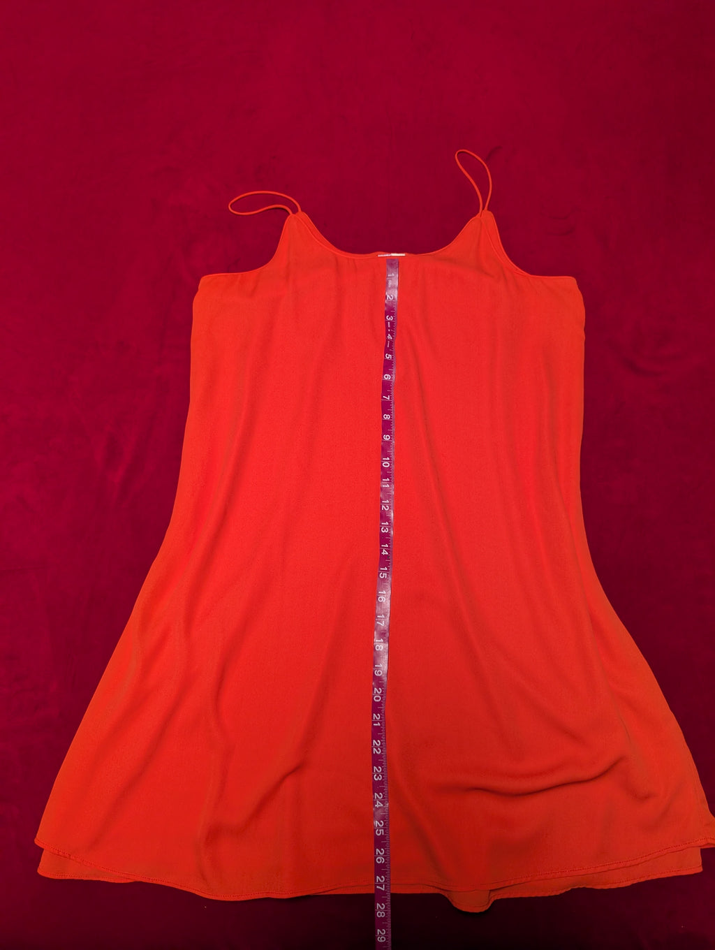 Alya Flirty Red Layers Mini Slip Dress in Medium