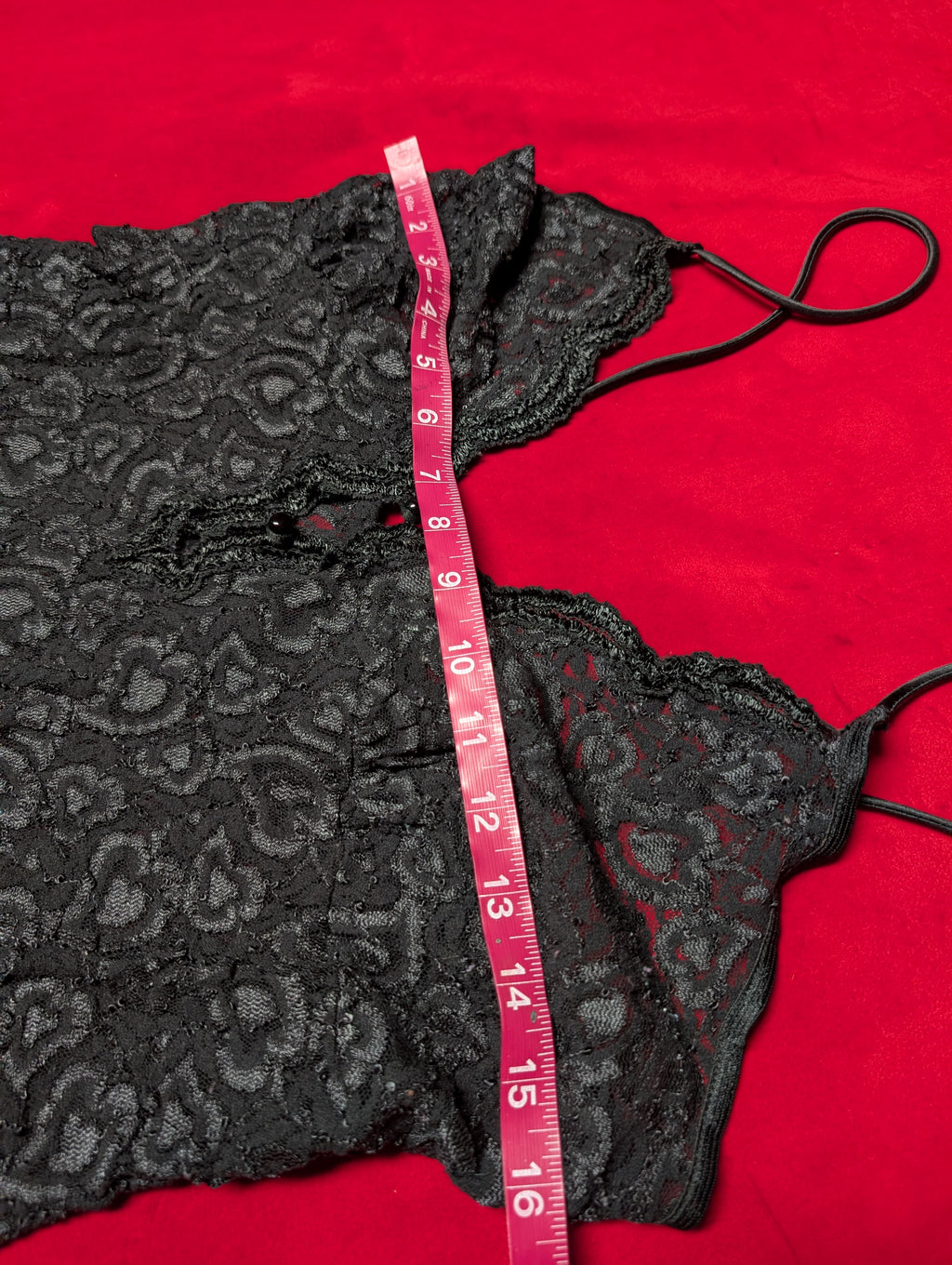Private Luxuries Button-down Lace Little Black Chemise in Small