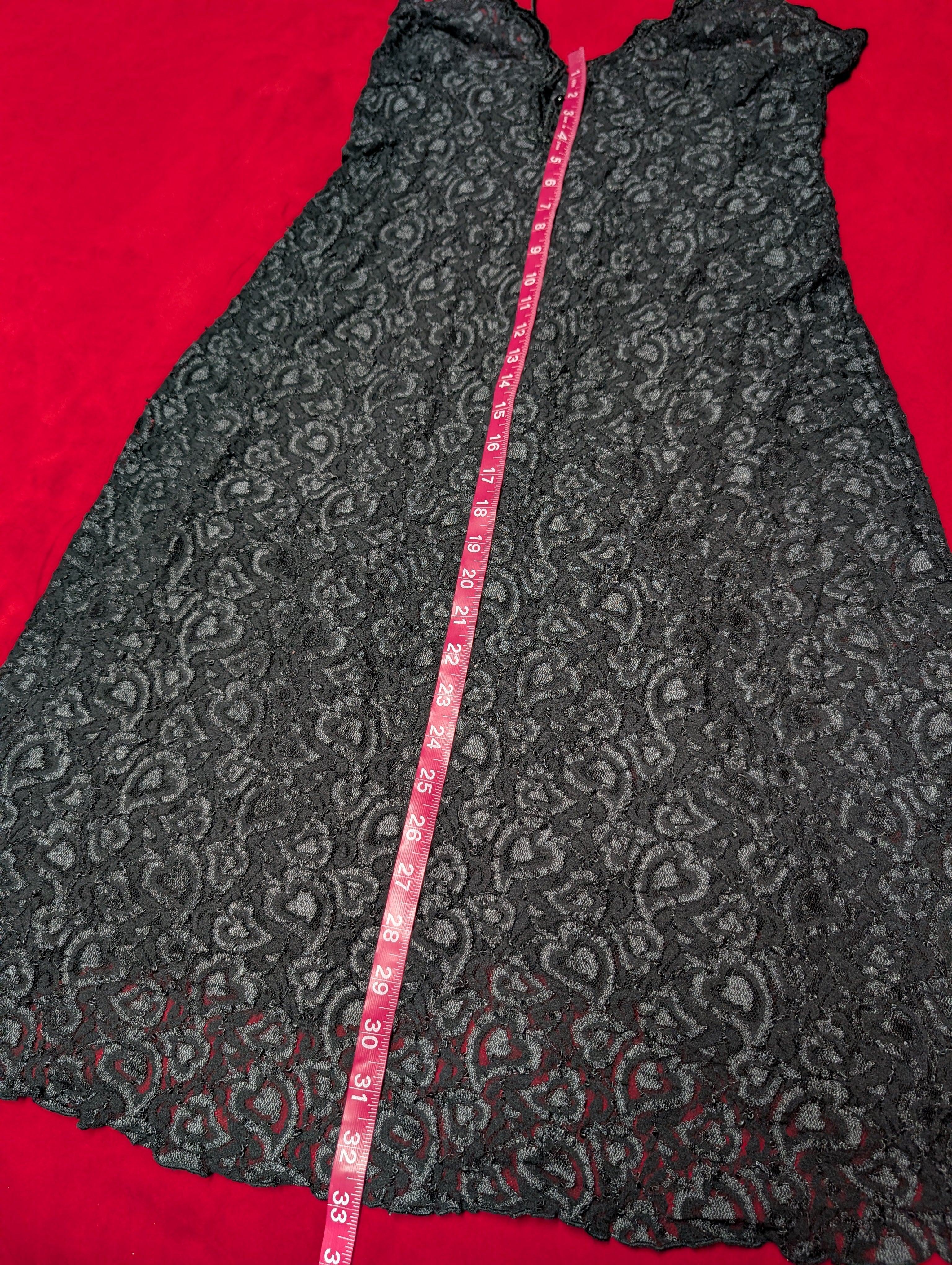 Private Luxuries Button-down Lace Little Black Chemise in Small