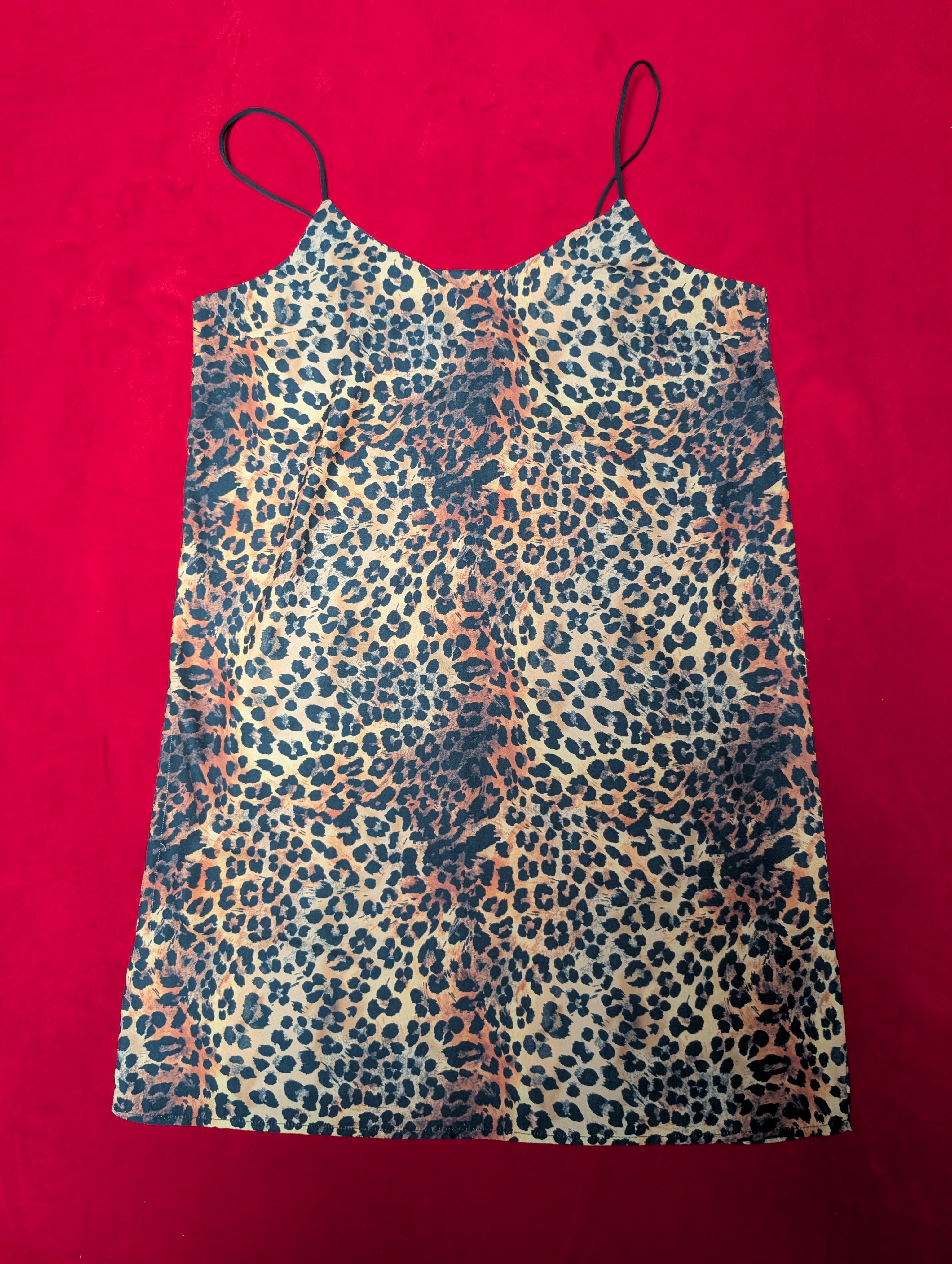 Collusion UK Cheetah Girl Mini Slip Dress in Size 10