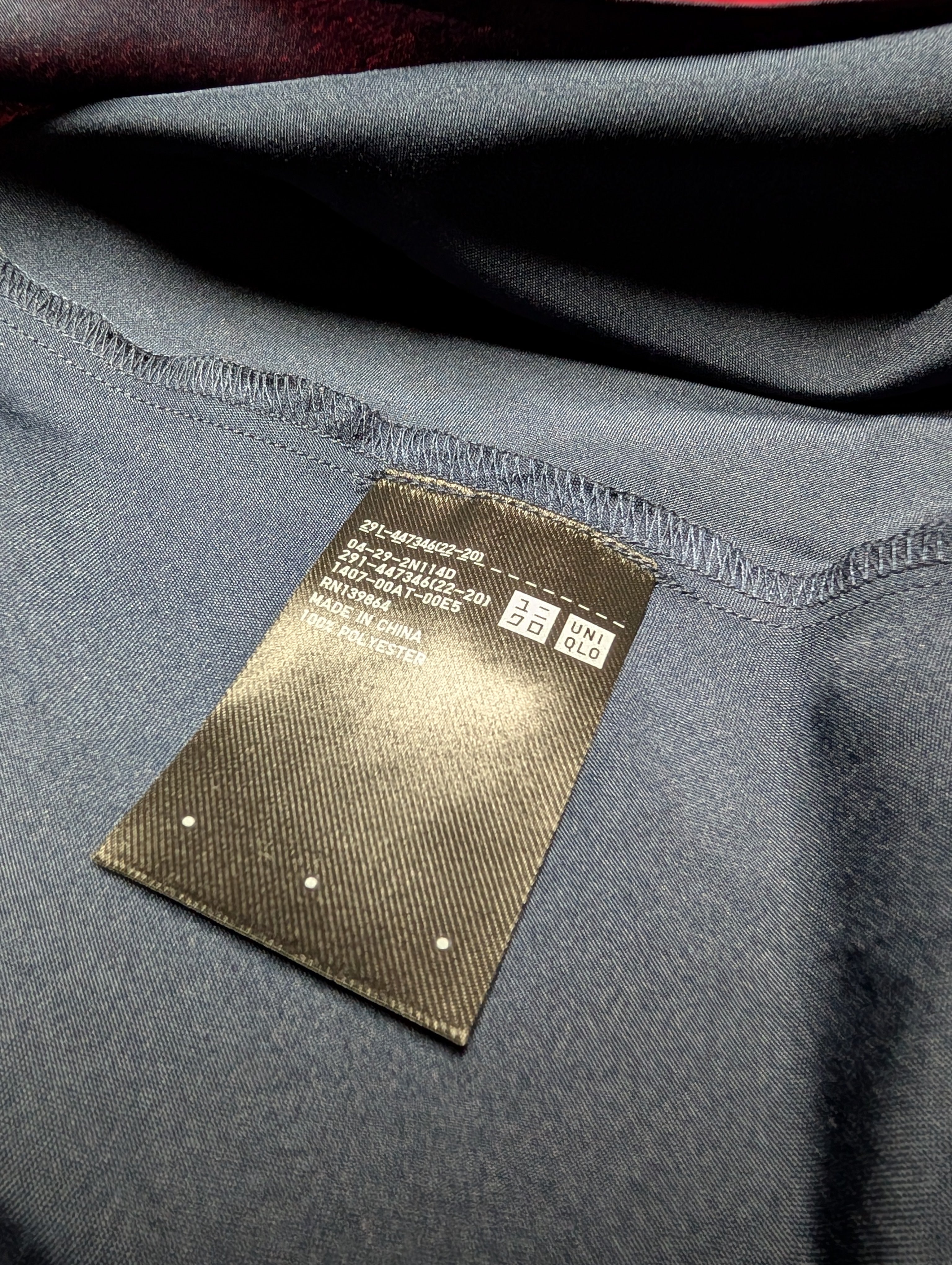 Uniqlo Basics Dark Navy Mini Slip Dress in XS