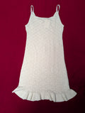 H&M Oatmeal Crochet Knit Mini Dress in XL