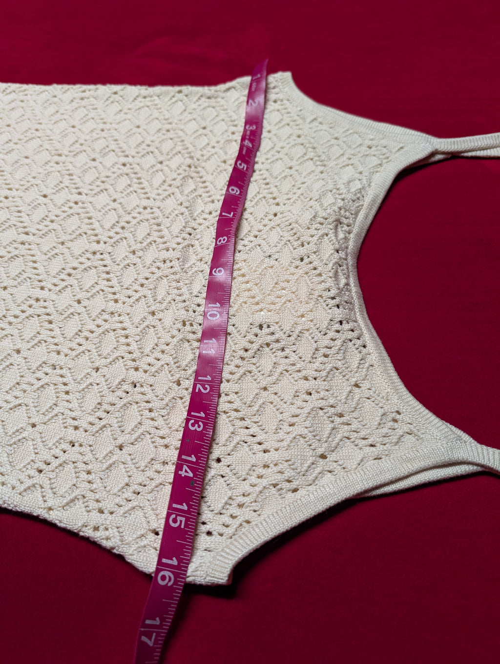 H&M Oatmeal Crochet Knit Mini Dress in XL