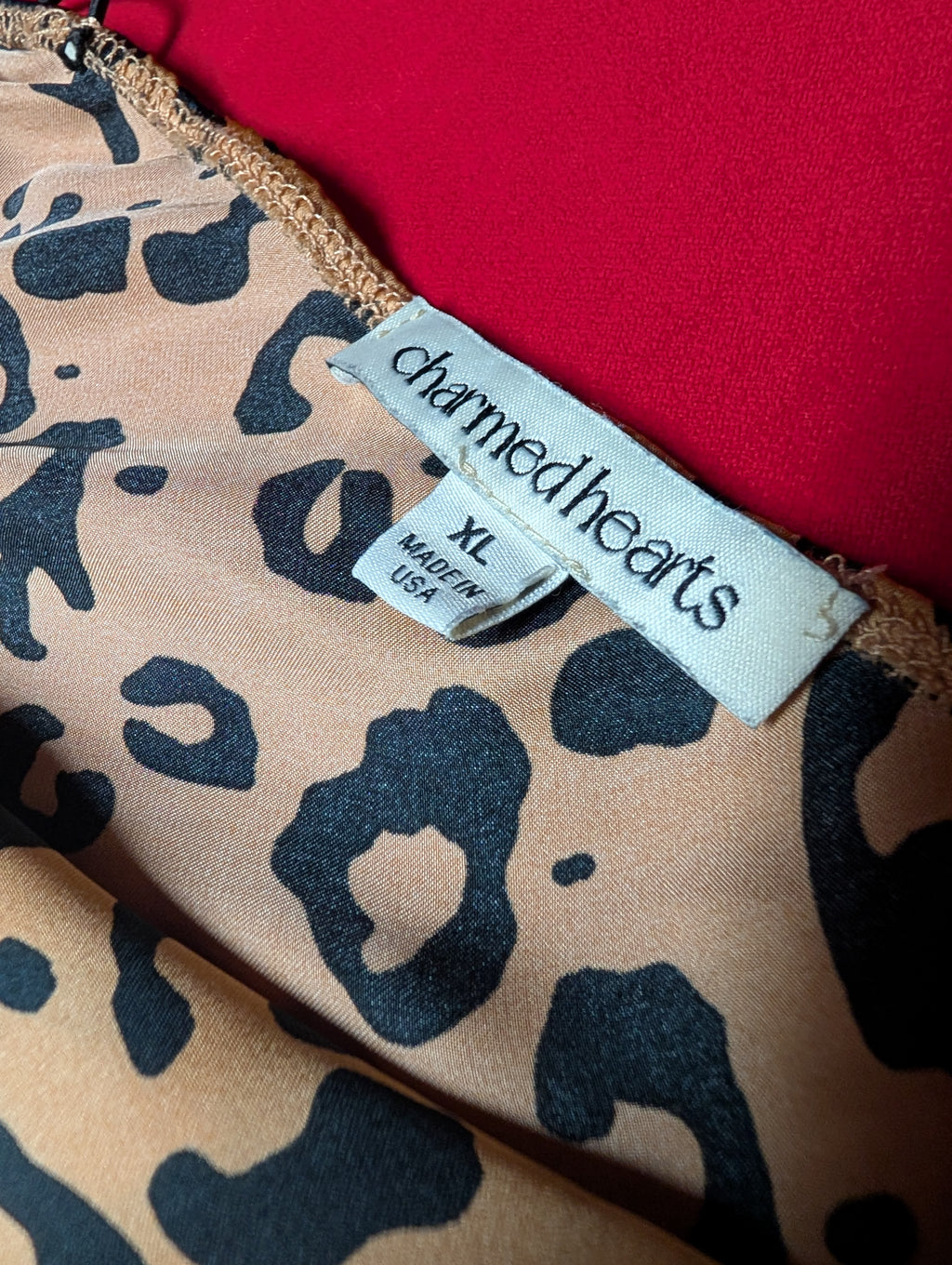 Charmed Hearts Animal Print Cheetah Slip Maxi Dress in XL