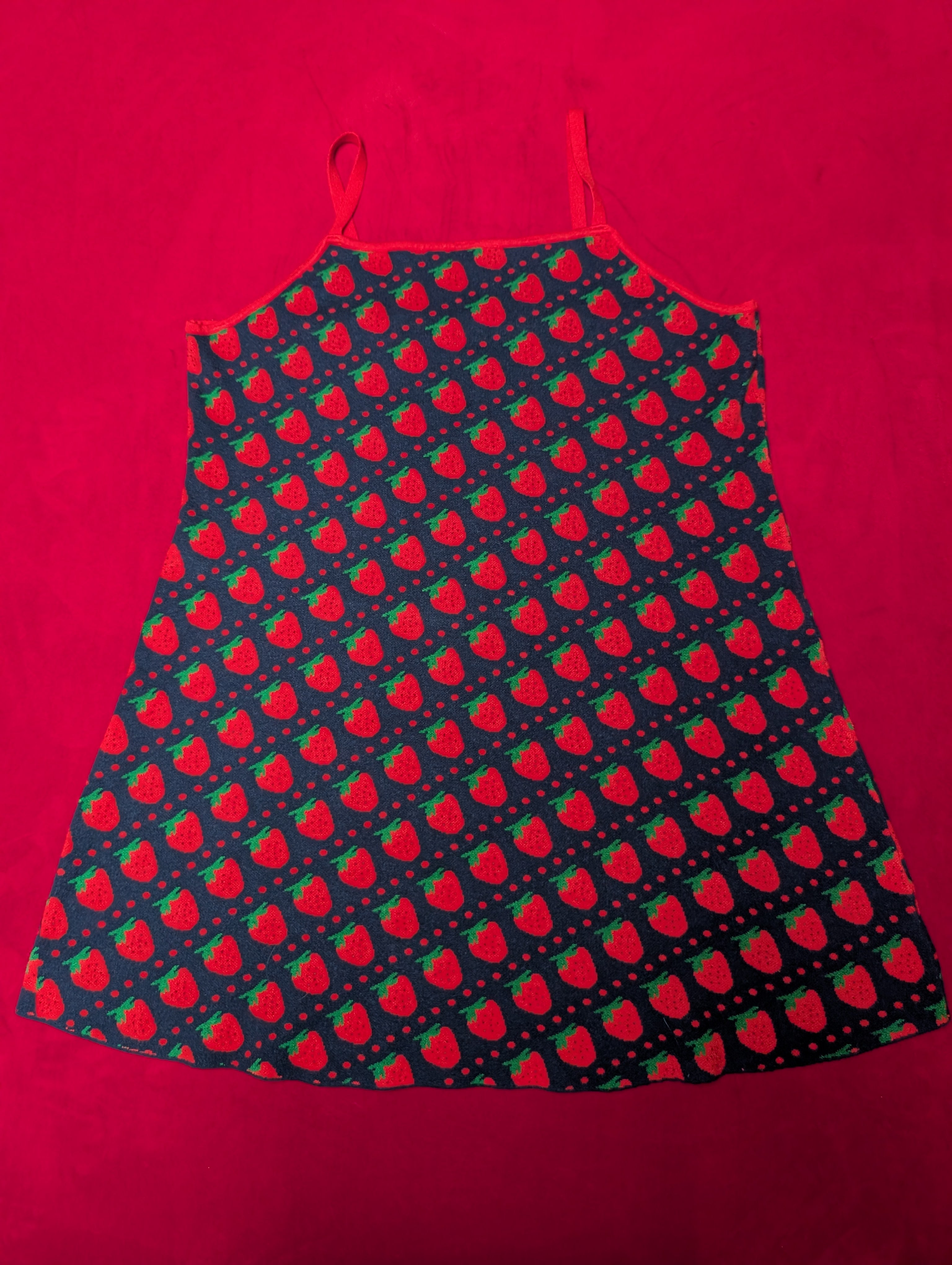Cider Sassy Strawberries Sleeveless Sweater Knit Mini Dress in 4XL – The Gilded Rose