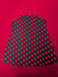 Cider Sassy Strawberries Sleeveless Sweater Knit Mini Dress in 4XL