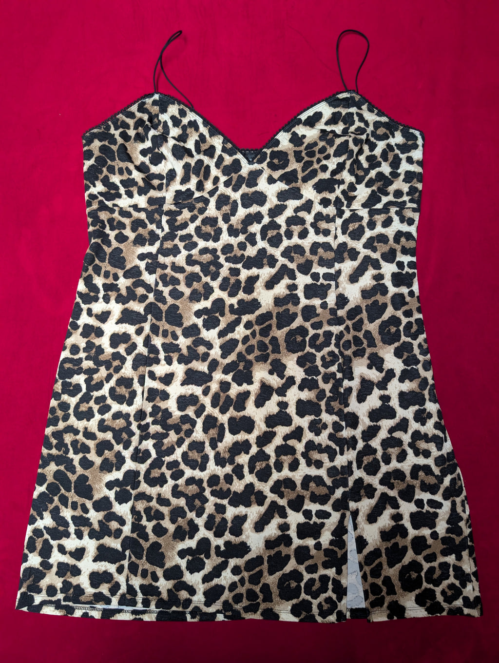 Sweetheart Animal Print Cheetah Mini Slip Dress in 3X