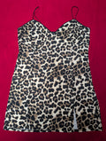 Sweetheart Animal Print Cheetah Mini Slip Dress in 3X