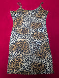 Fashion Nova Animal Print Cheetah Mini Slip Dress in 3X