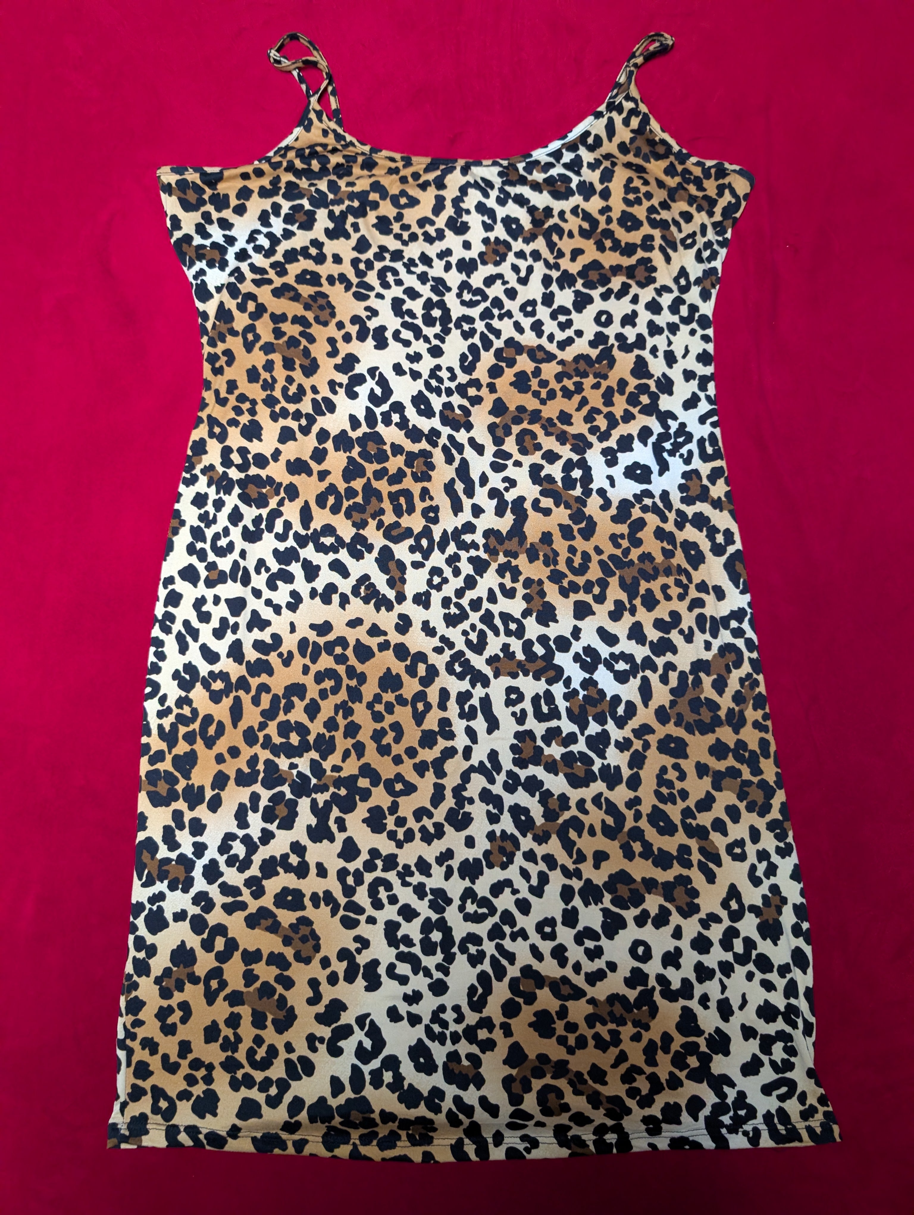 Fashion Nova Animal Print Cheetah Mini Slip Dress in 3X