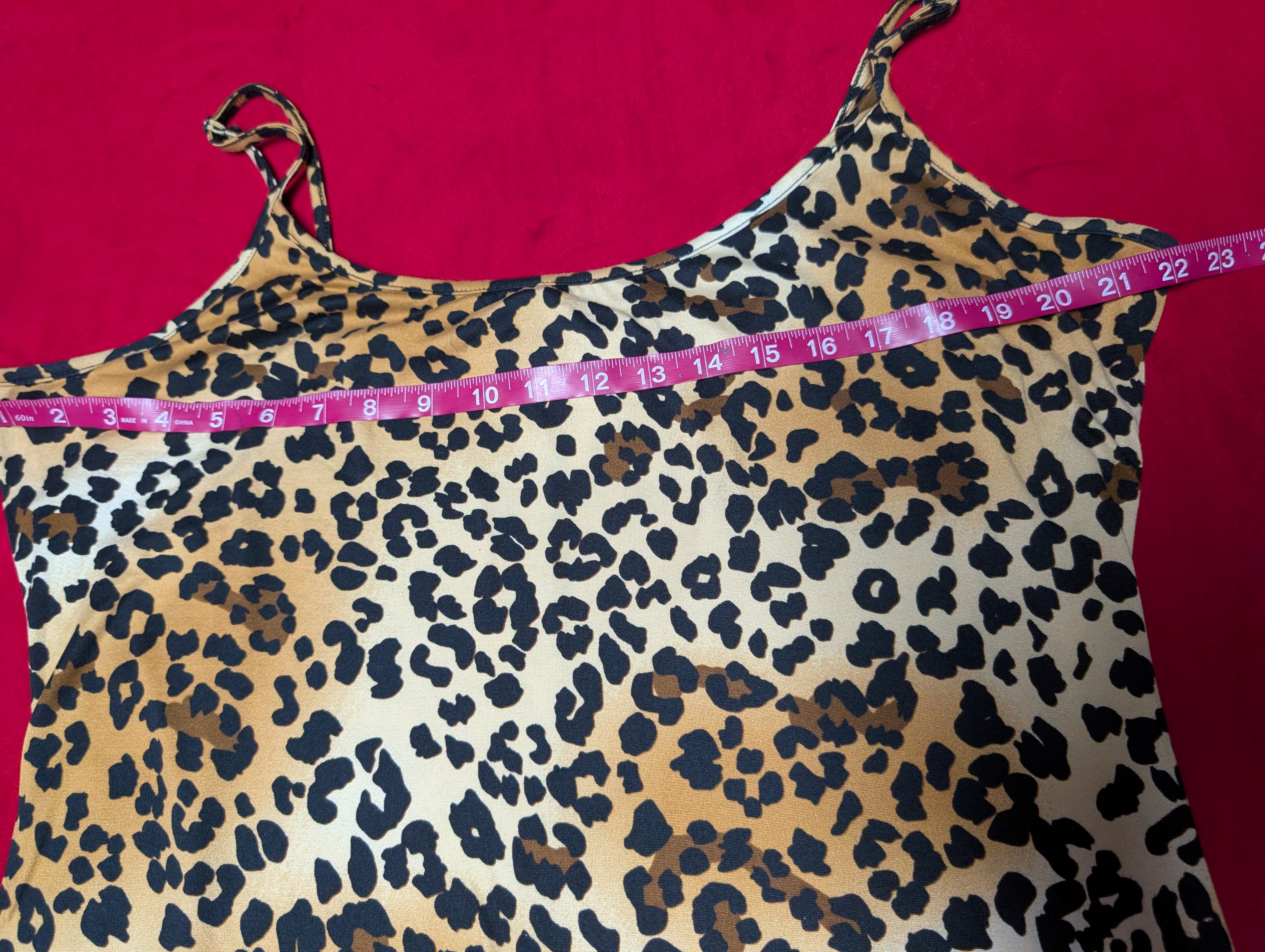 Fashion Nova Animal Print Cheetah Mini Slip Dress in 3X