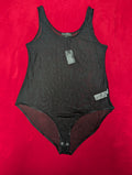 Seriously Sheer Mesh Knit Bodysuit in 1X