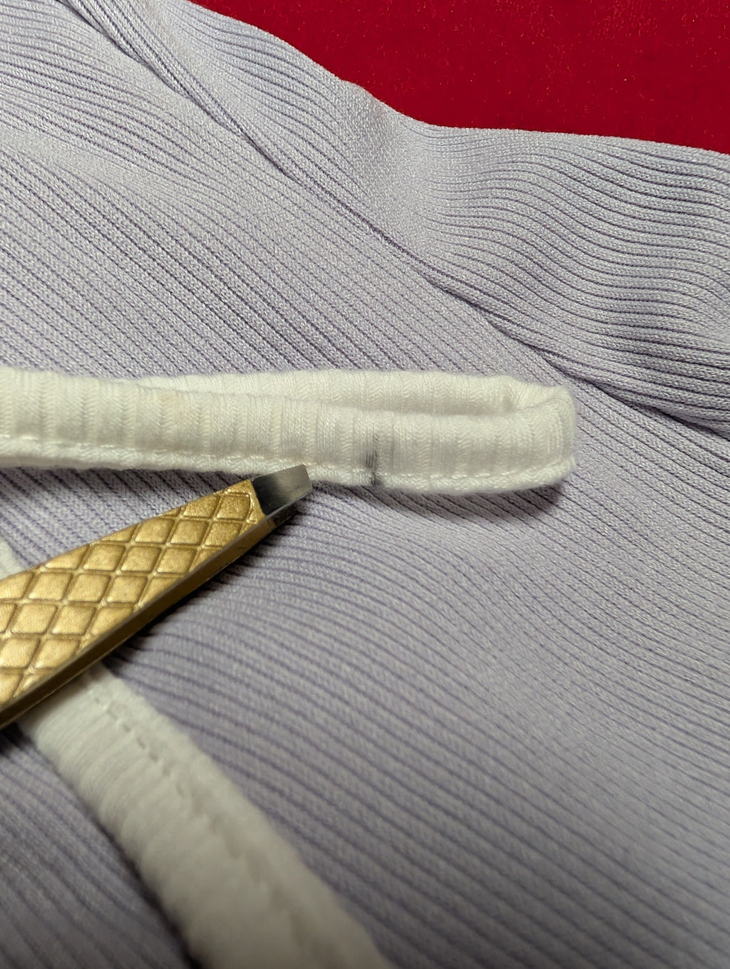 Le Lis Date Day Lavender Tie Ribbed Thong Bodysuit in Large
