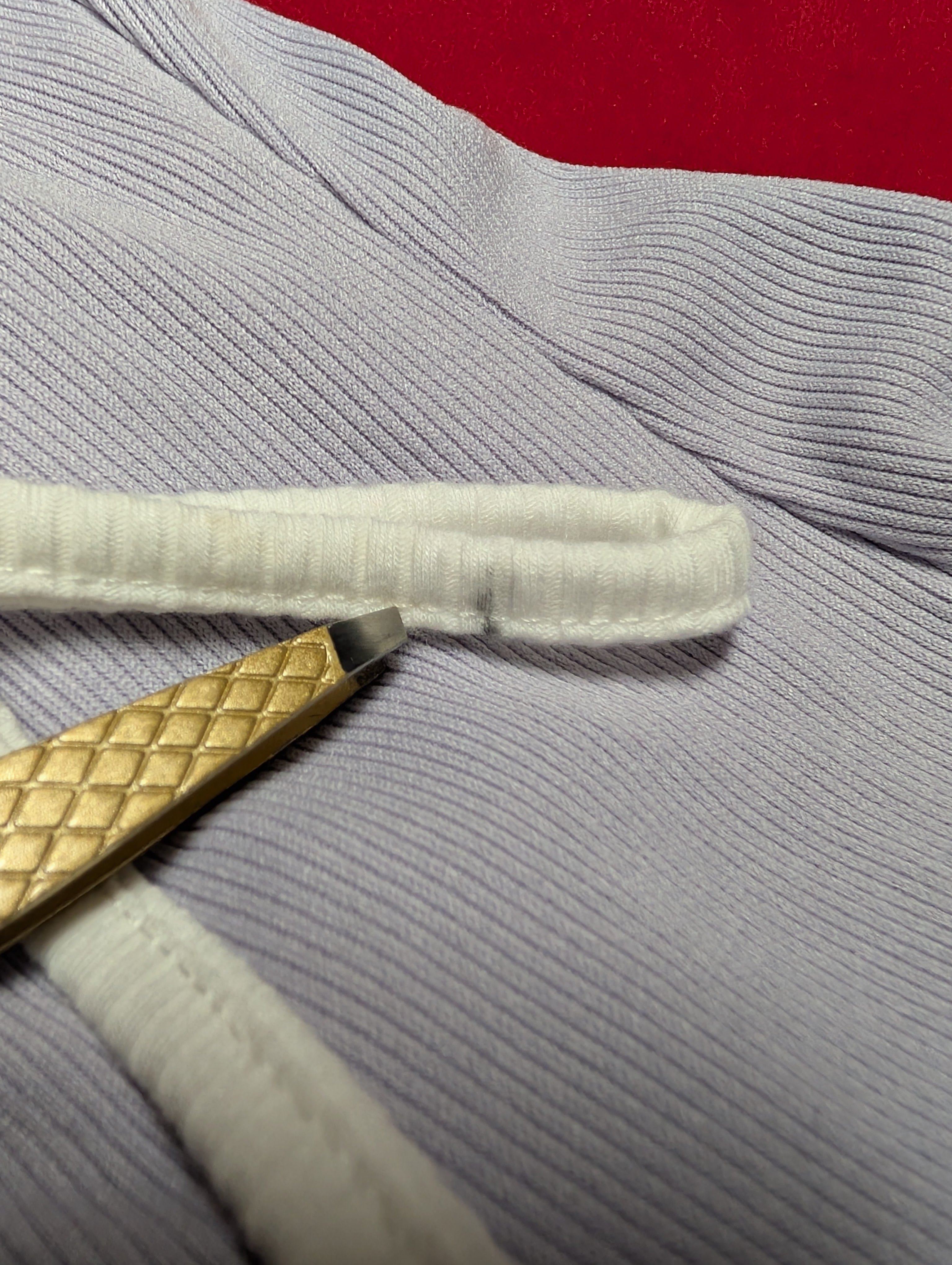 Le Lis Date Day Lavender Tie Ribbed Thong Bodysuit in Large
