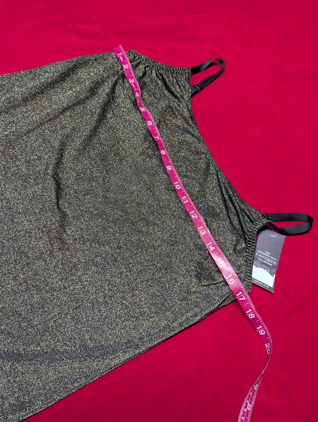 Cacique Seriously Sexy Shimmer Bodysuit in XL