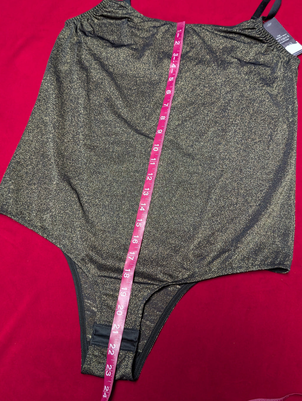 Cacique Seriously Sexy Shimmer Bodysuit in XL