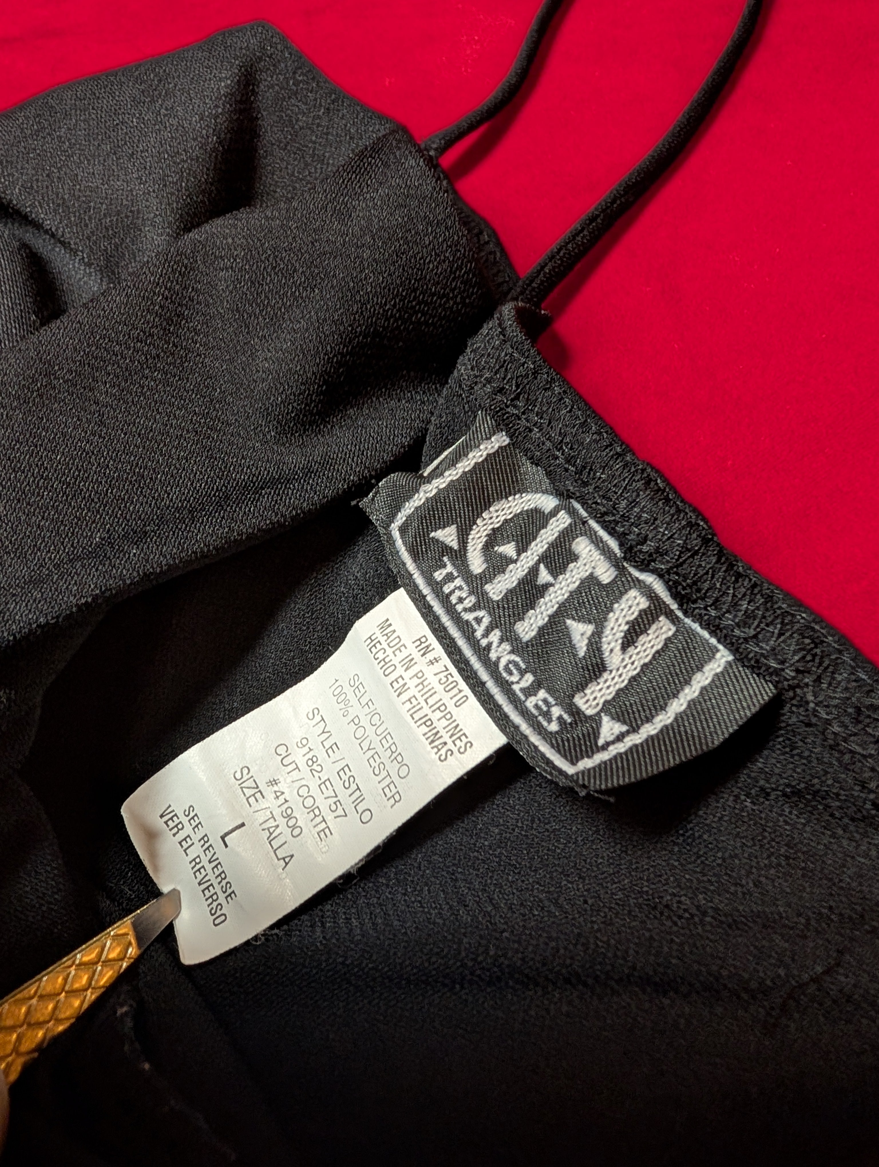 City Triangles Sleek Black Midi Slip Dress size Large