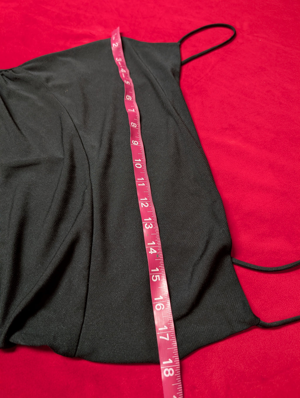 City Triangles Sleek Black Midi Slip Dress size Large