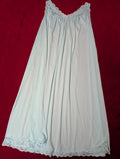 Vintage Shadowline Whimsical Powder Blue Nightie Nightgown size XL