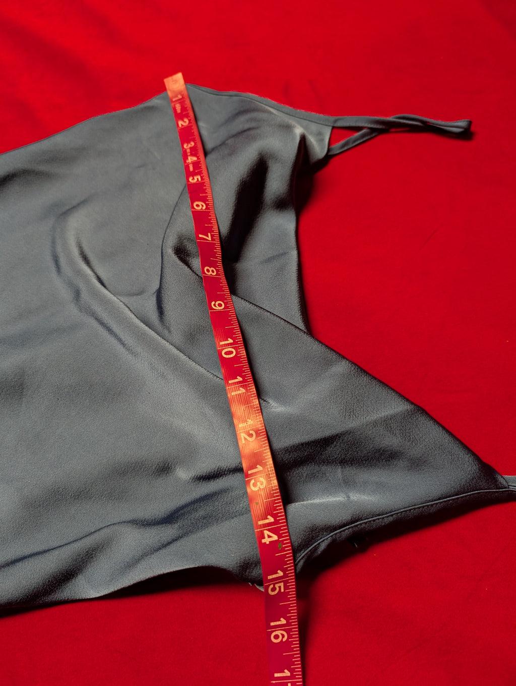 Dark Blue Cowl Neckline Maxi Slip Dress in Small