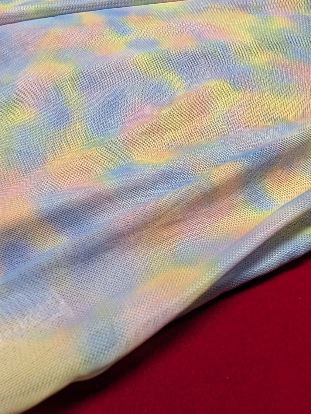 Modern Sky Blue Lace & Rainbow Cloud Slip Chemise in Large