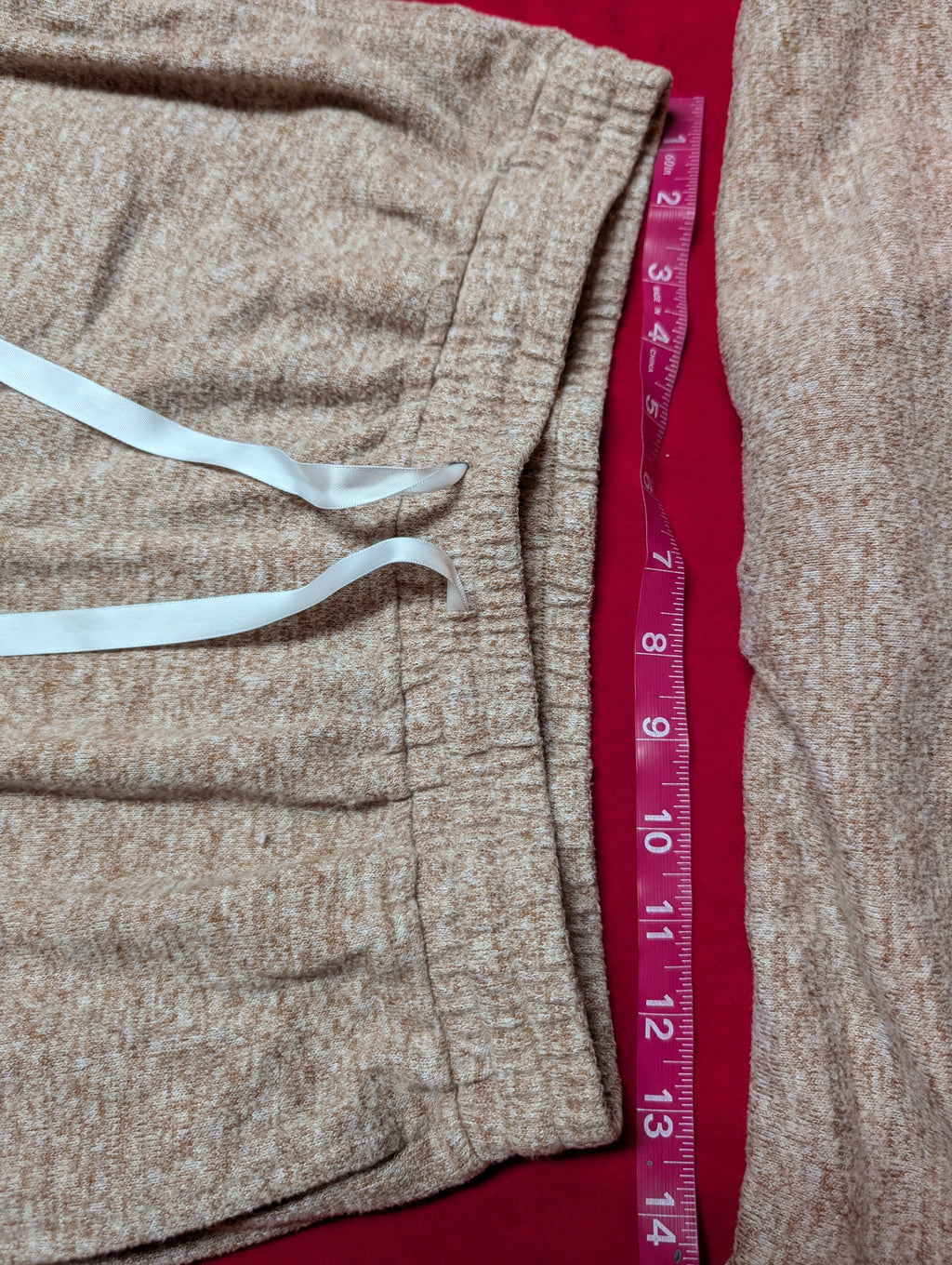 Super Soft Heather Oatmeal Beige Long Pajama Set in Small