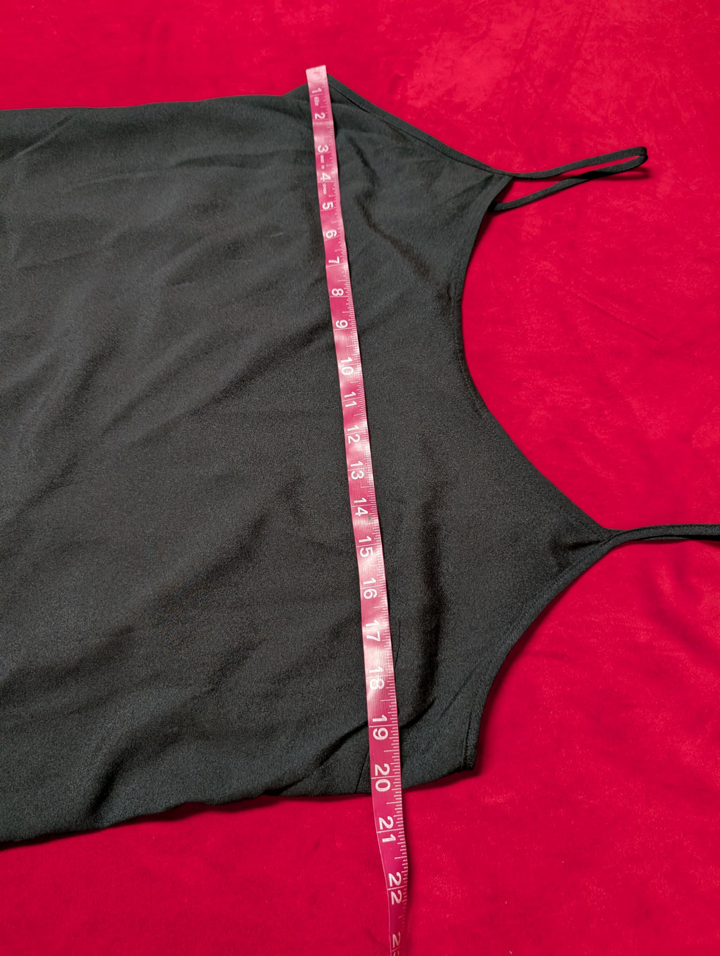 Land's End Black Mini Slip Dress in Large