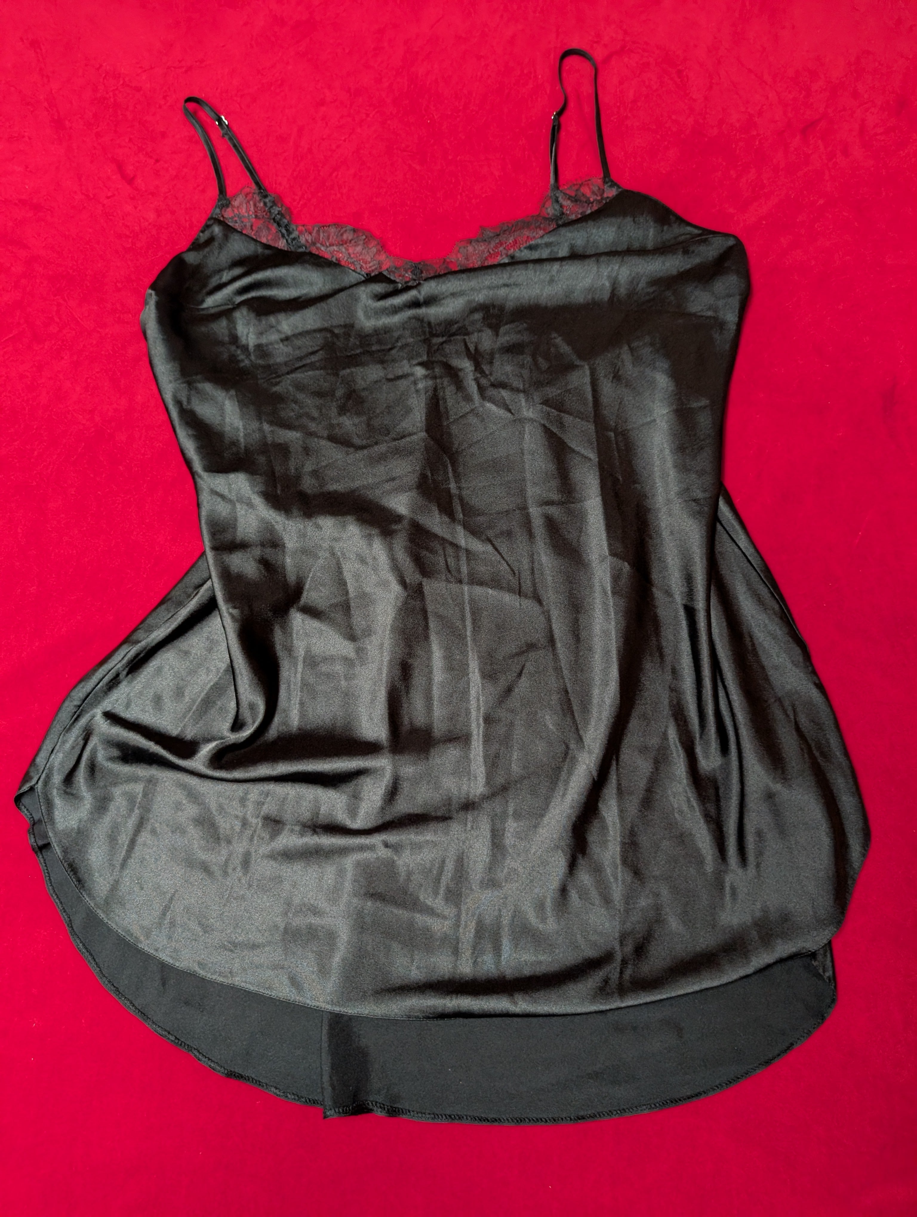 Victoria's Secret Lace & Satin Mini Slip Dress Chemise size XL