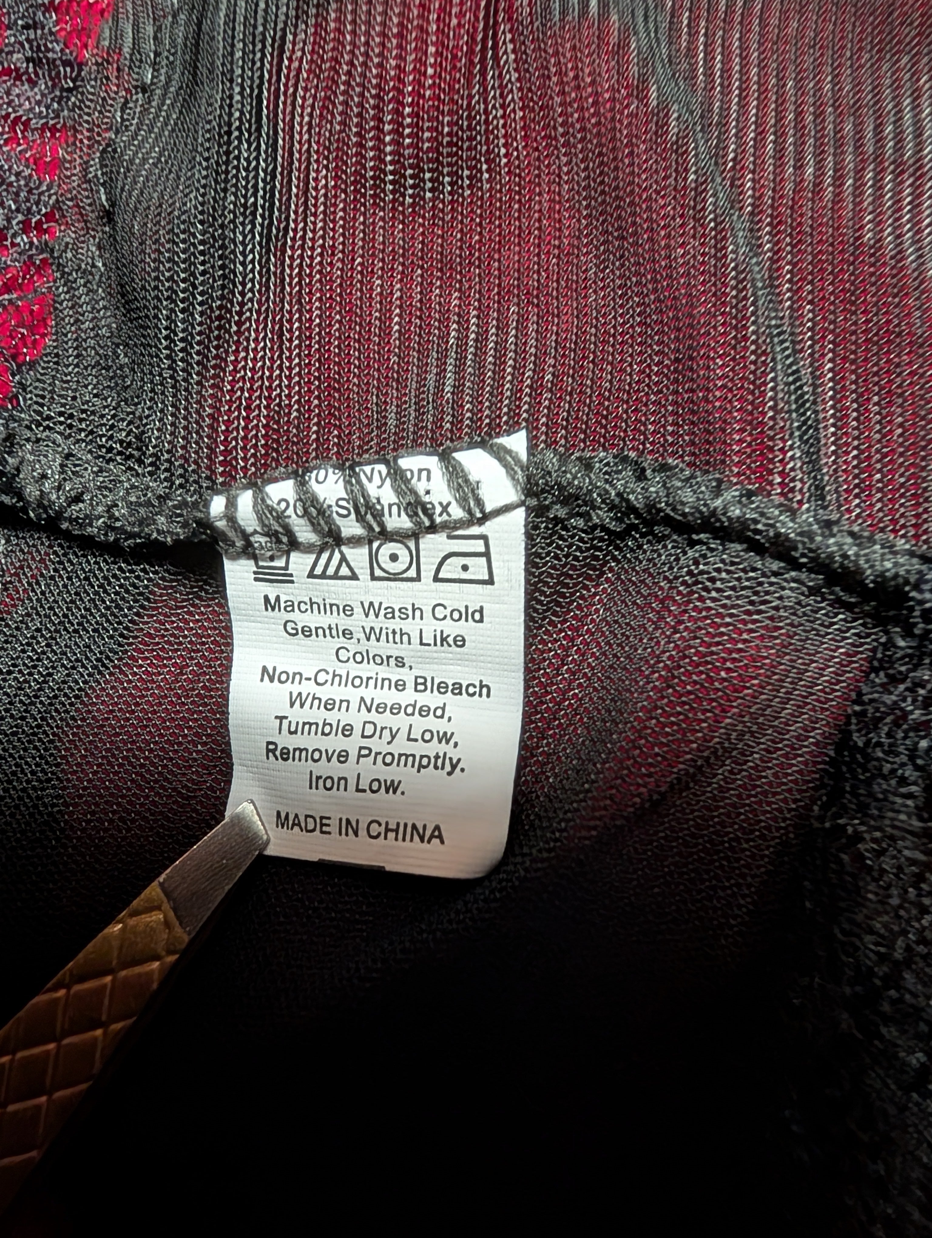 Black Strappy Nylon Babydoll Chemise in Small