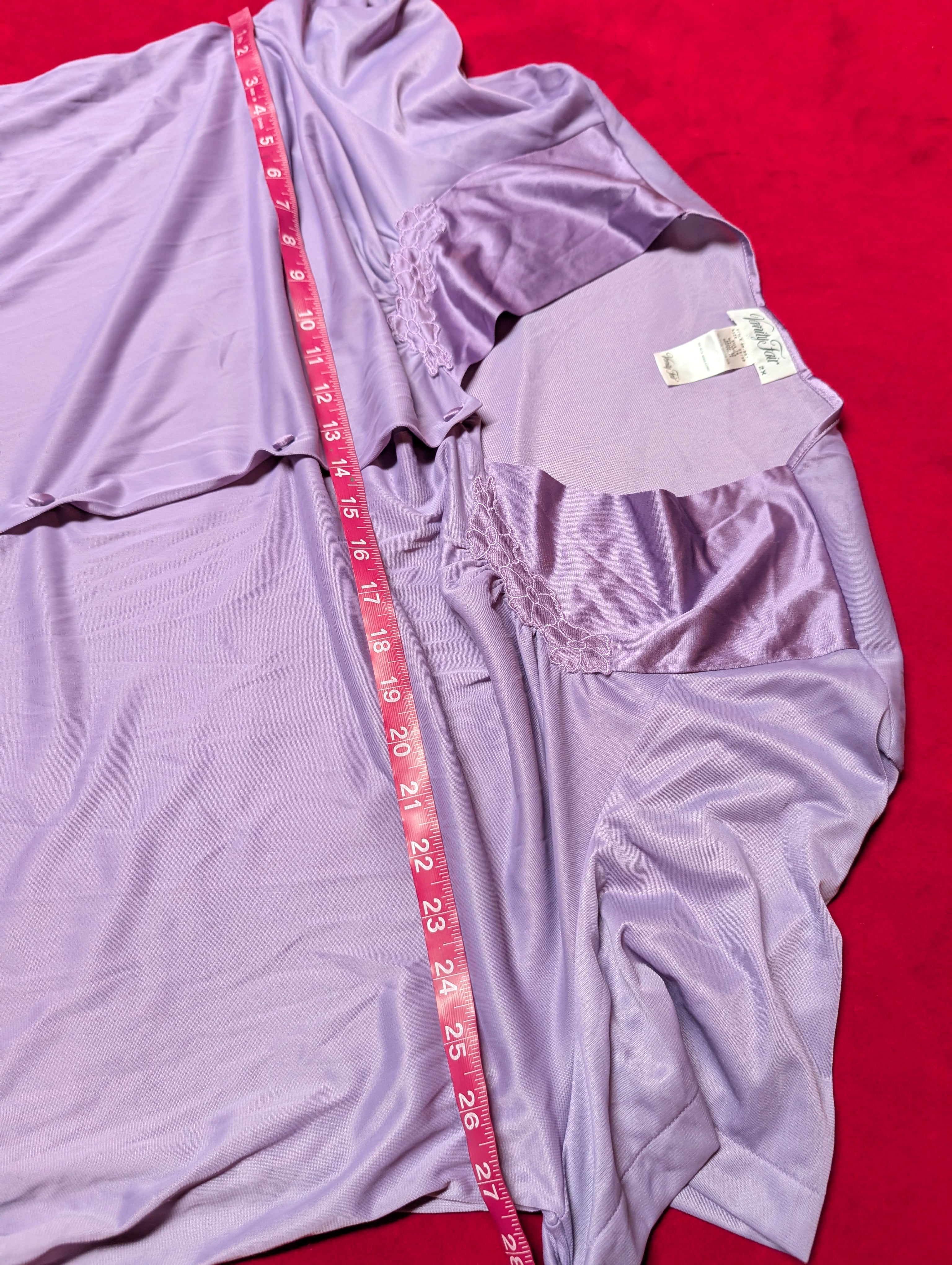 Vanity Fair Y2K Deadstock Lilac Nylon Bed Jacket NWT Plus Size Vintage-Style Sleepwear 2XL