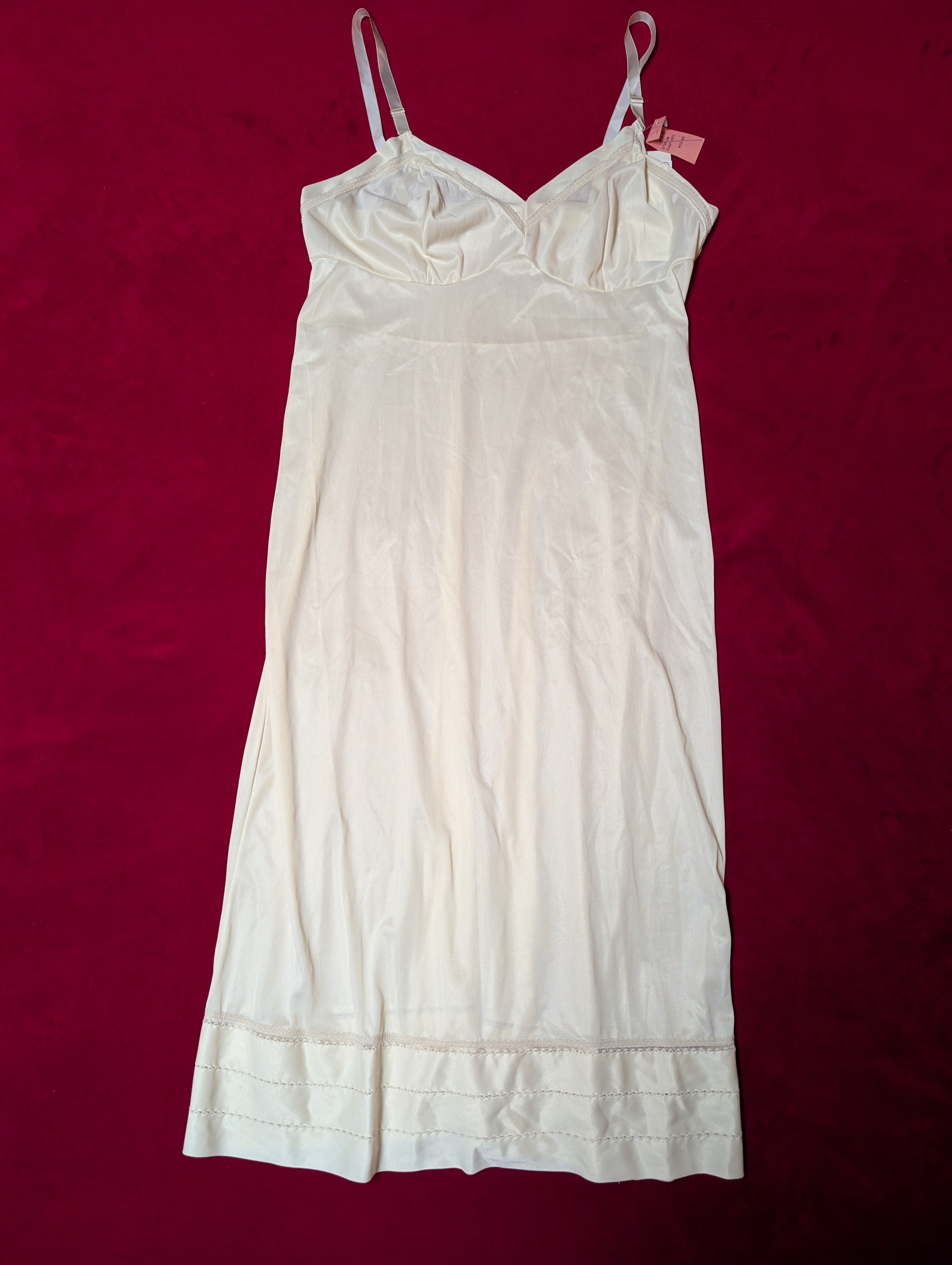 1970s Deadstock Vintage Komar Antron III Nylon Slip Dress in Medium