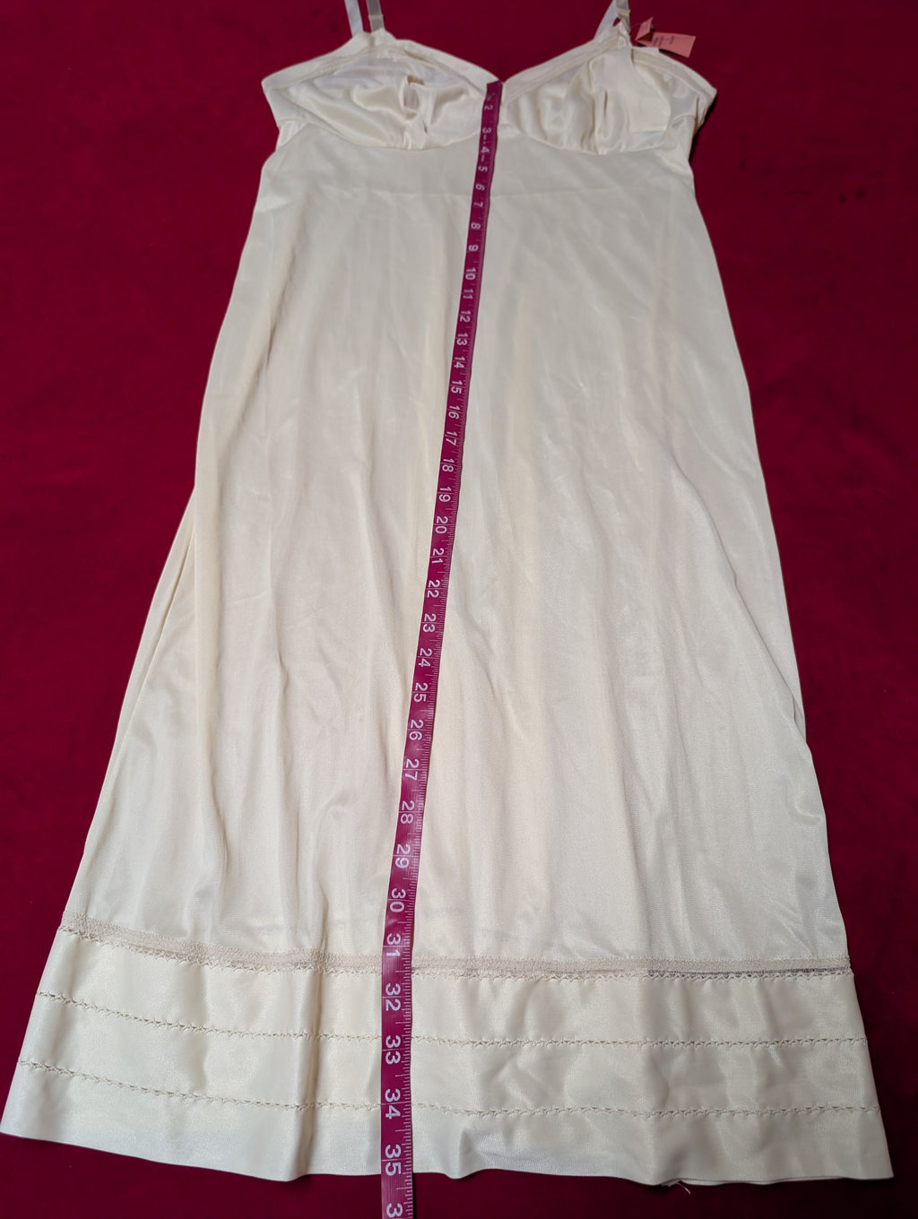 1970s Deadstock Vintage Komar Antron III Nylon Slip Dress in Medium