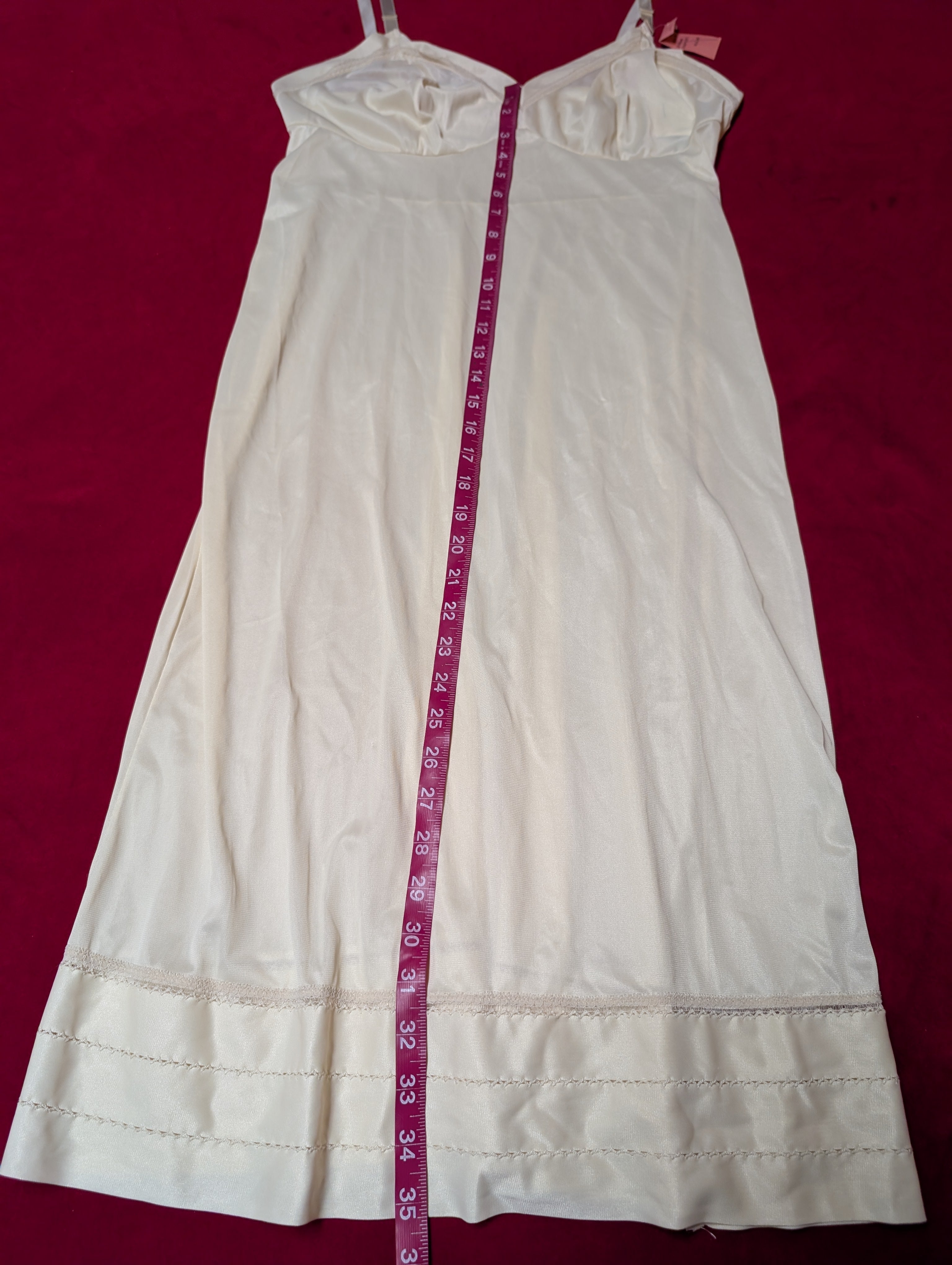 1970s Deadstock Vintage Komar Antron III Nylon Slip Dress in Medium